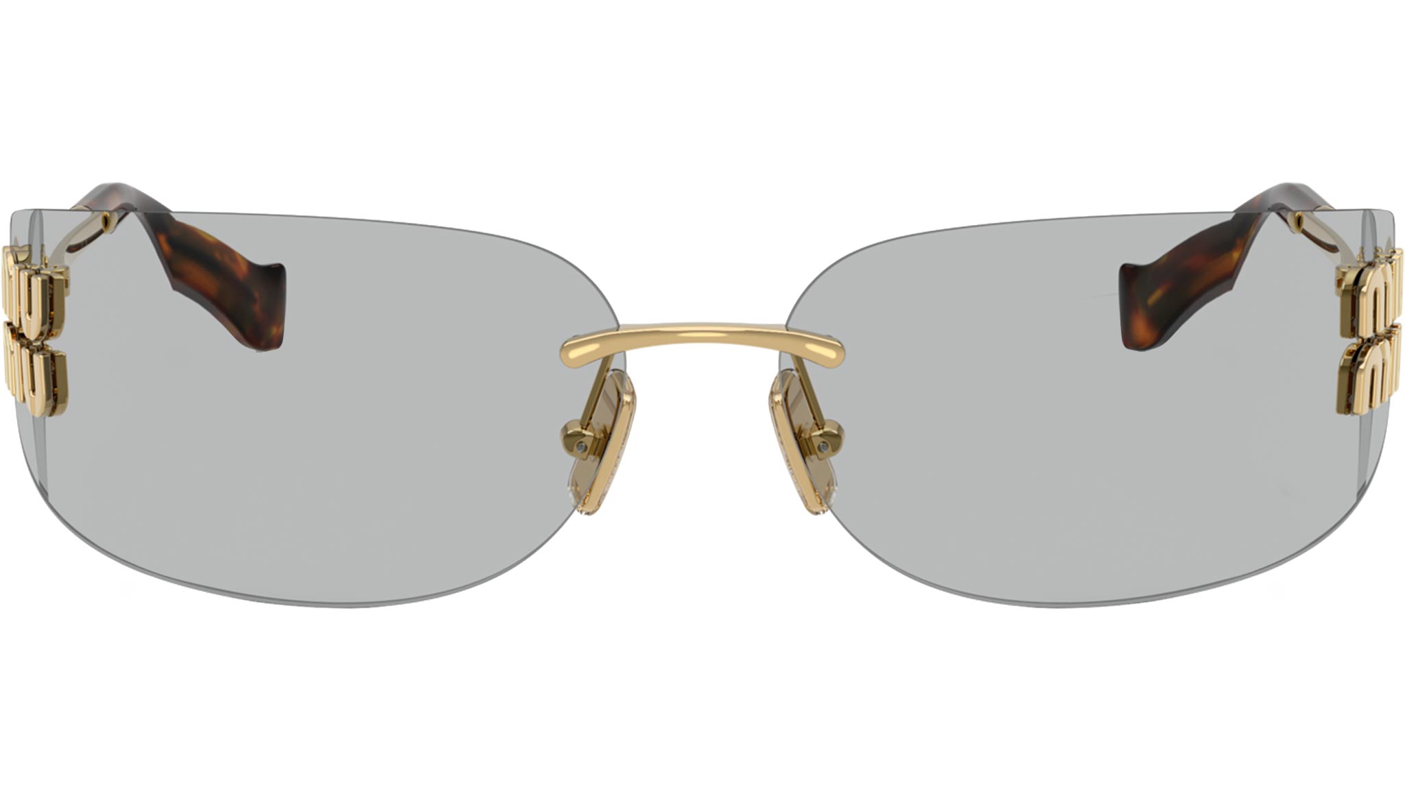 MU A51S Miu Miu Sunglasses 5AK50K Gold - eye-oo.com