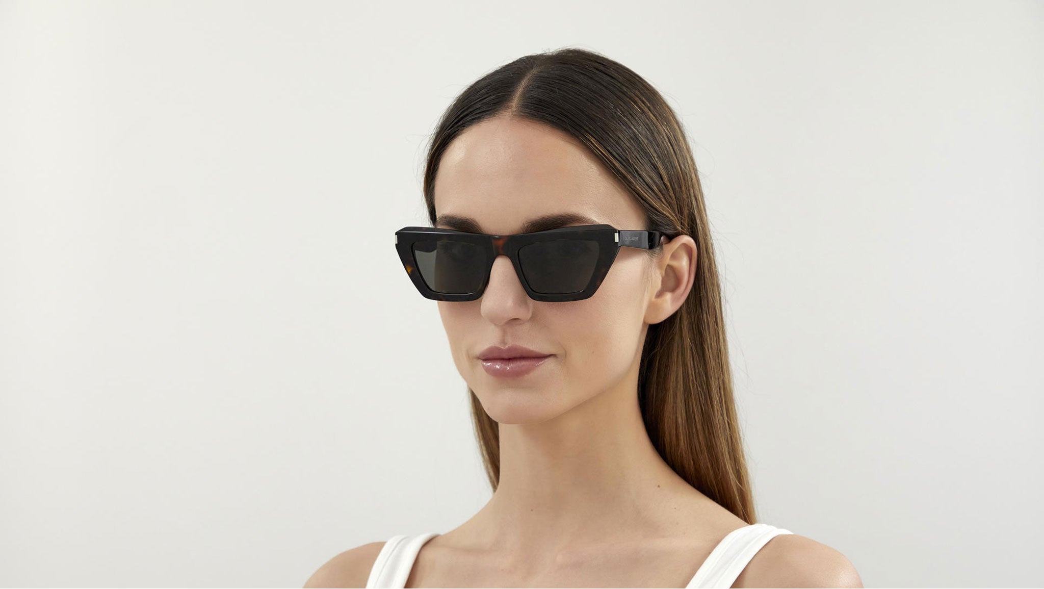 Saint Laurent SL 467 002 Dark Havana Sunglasses