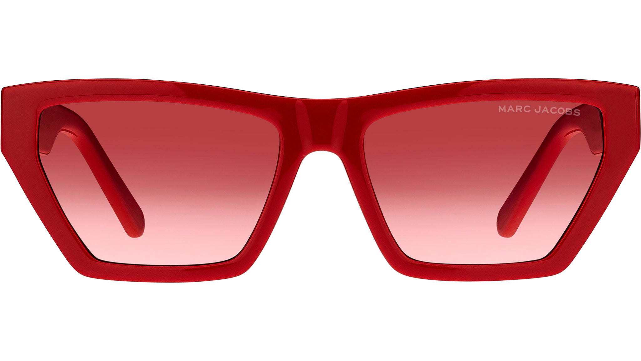さんこんMARC BY MARC JACOBS 赤 スエード Marc Jacobs Marc 356/S Shiny Black, Red Prescription Sunglasses