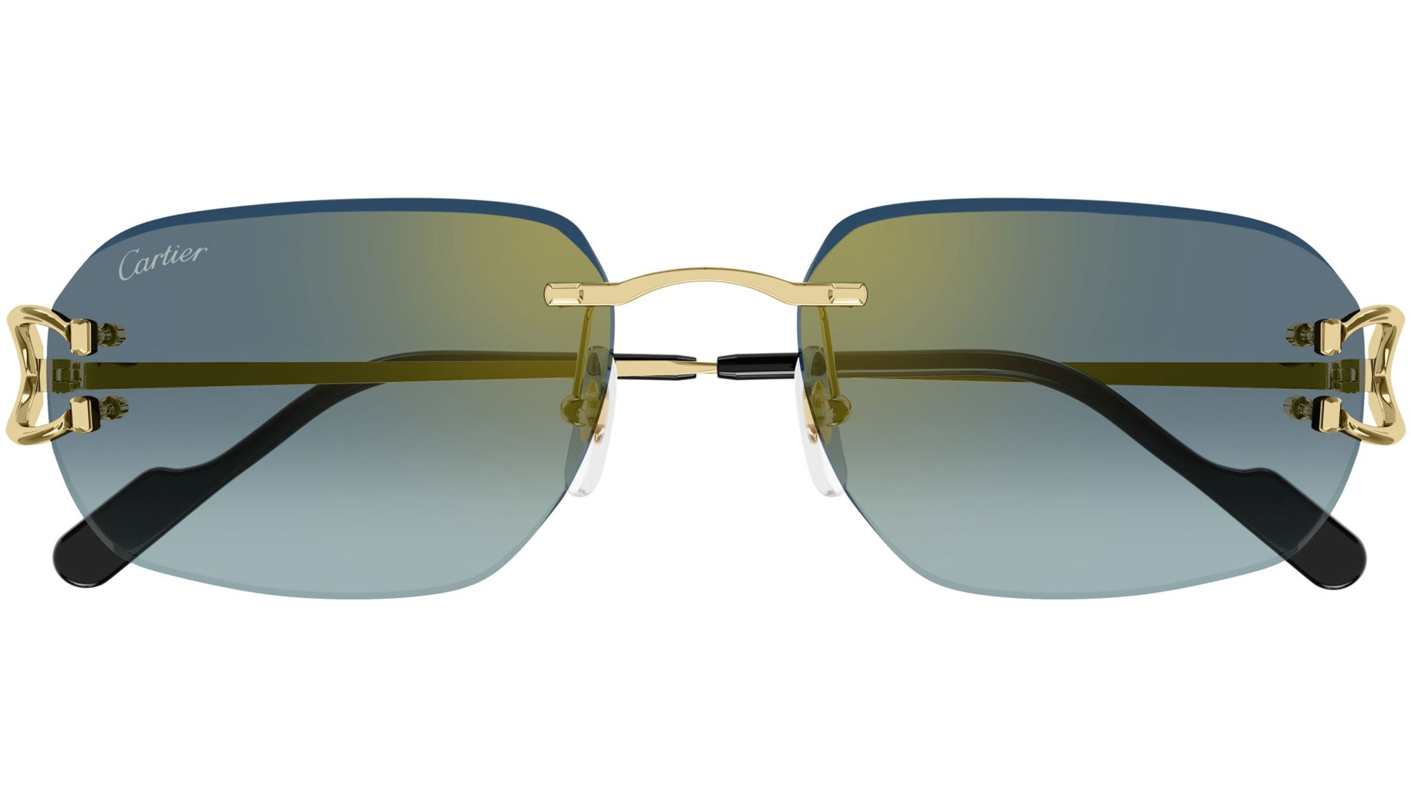 Cartier Première CT0468S Sunglasses 003 Shiny Gold - eye-oo.com