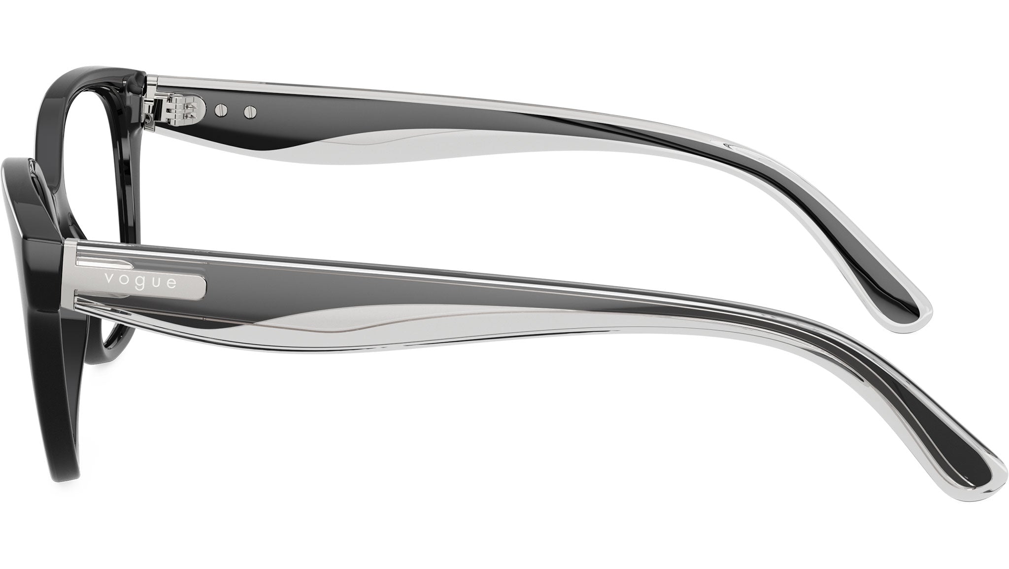 Vogue Silver and Black SUNGLASSES Vogue Eyewear Sunglasses VO4286S 323/8S main image 2