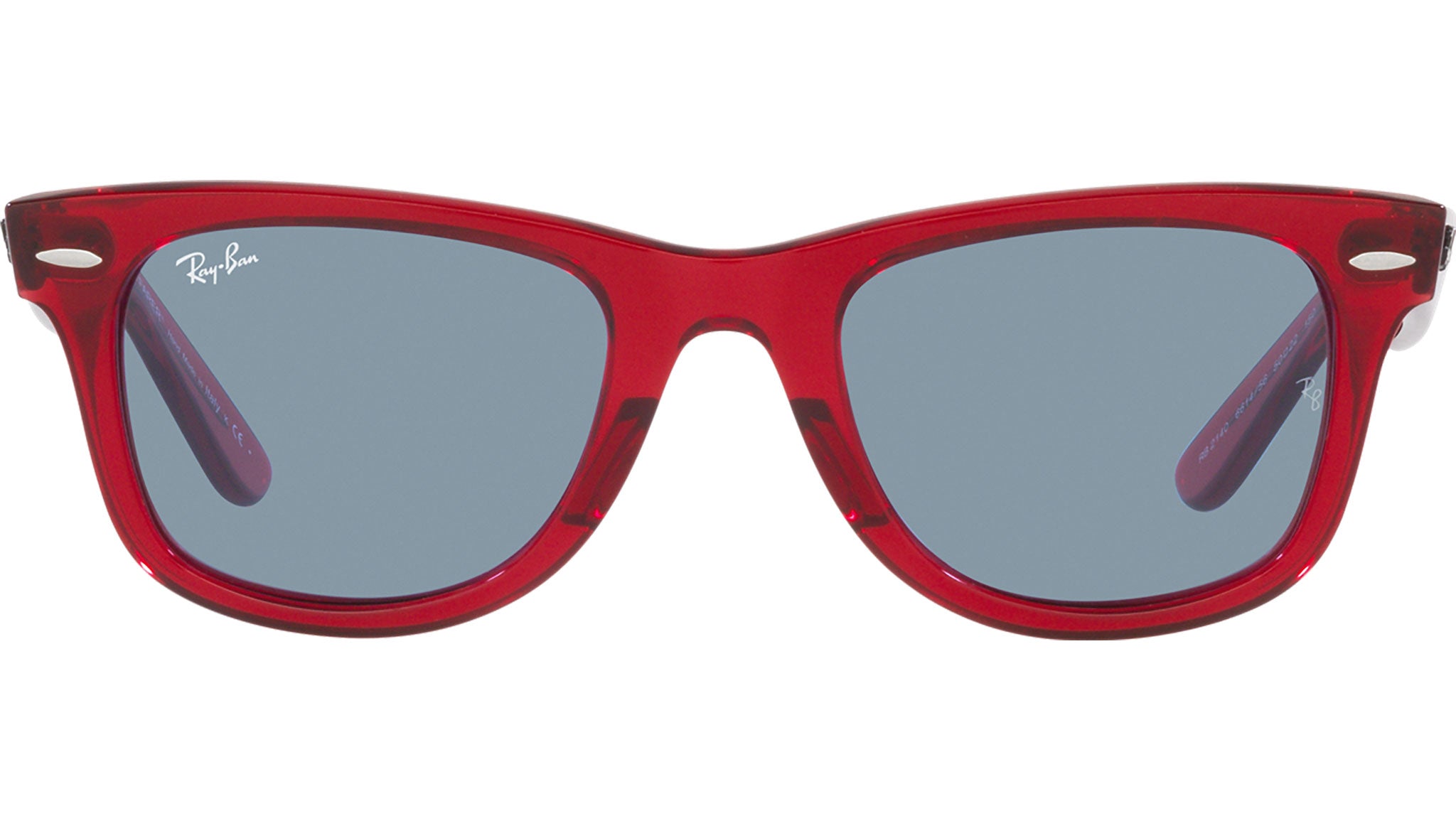 Ray-Ban Wayfarer RB2140 661456 Red Sunglasses - eye-oo.com