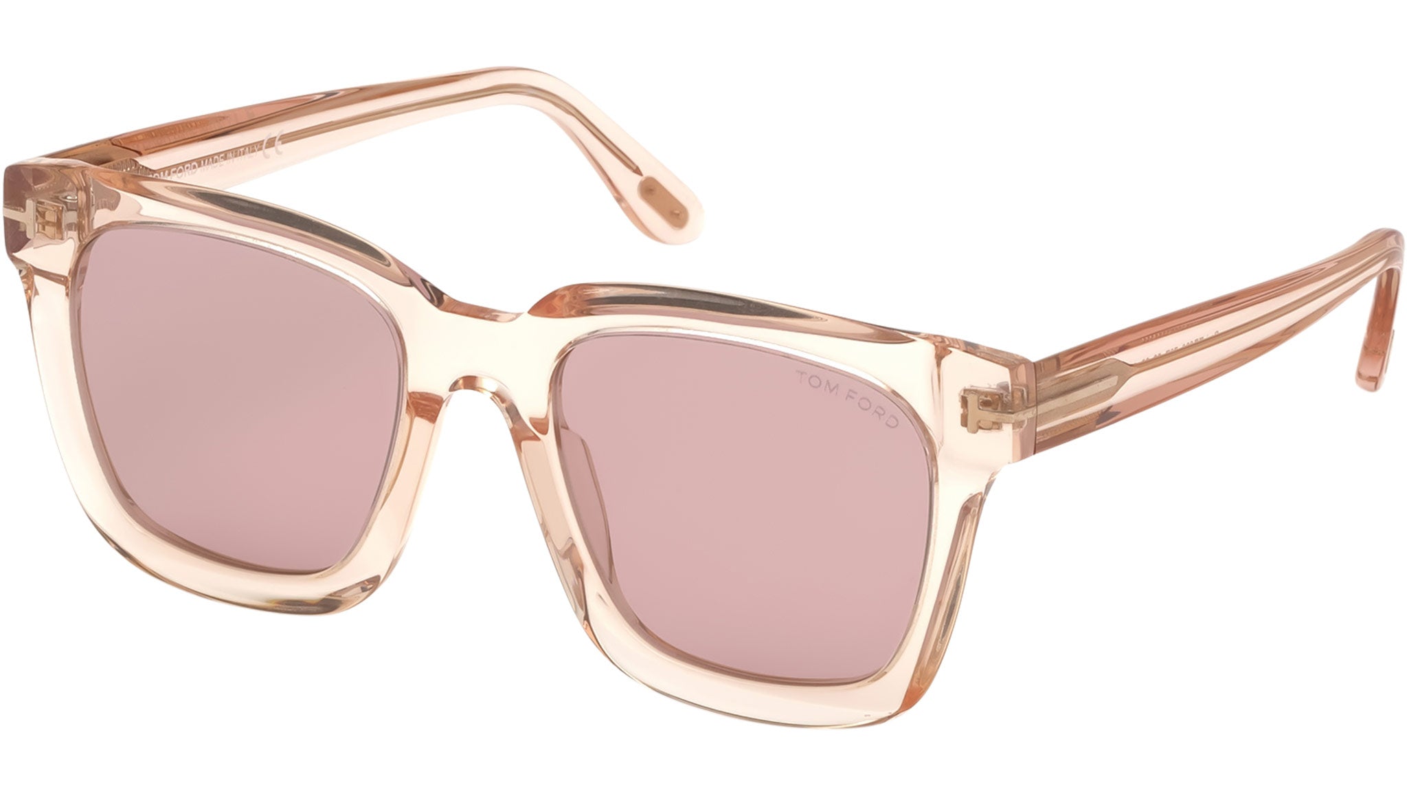 Tom Ford Sari Sunglasses FT0690 72Z Transparent Rose - eye-oo.com