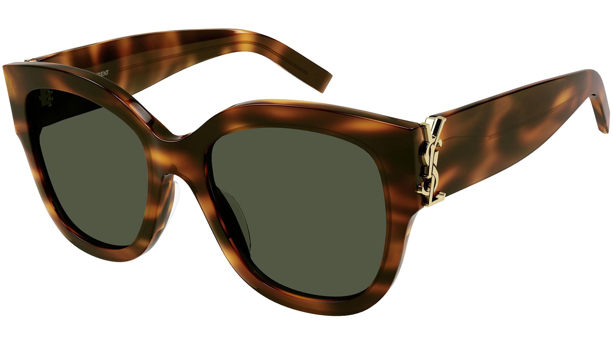 Saint Laurent SL M95/F 003 Shiny Havana Sunglasses - eye-oo.com