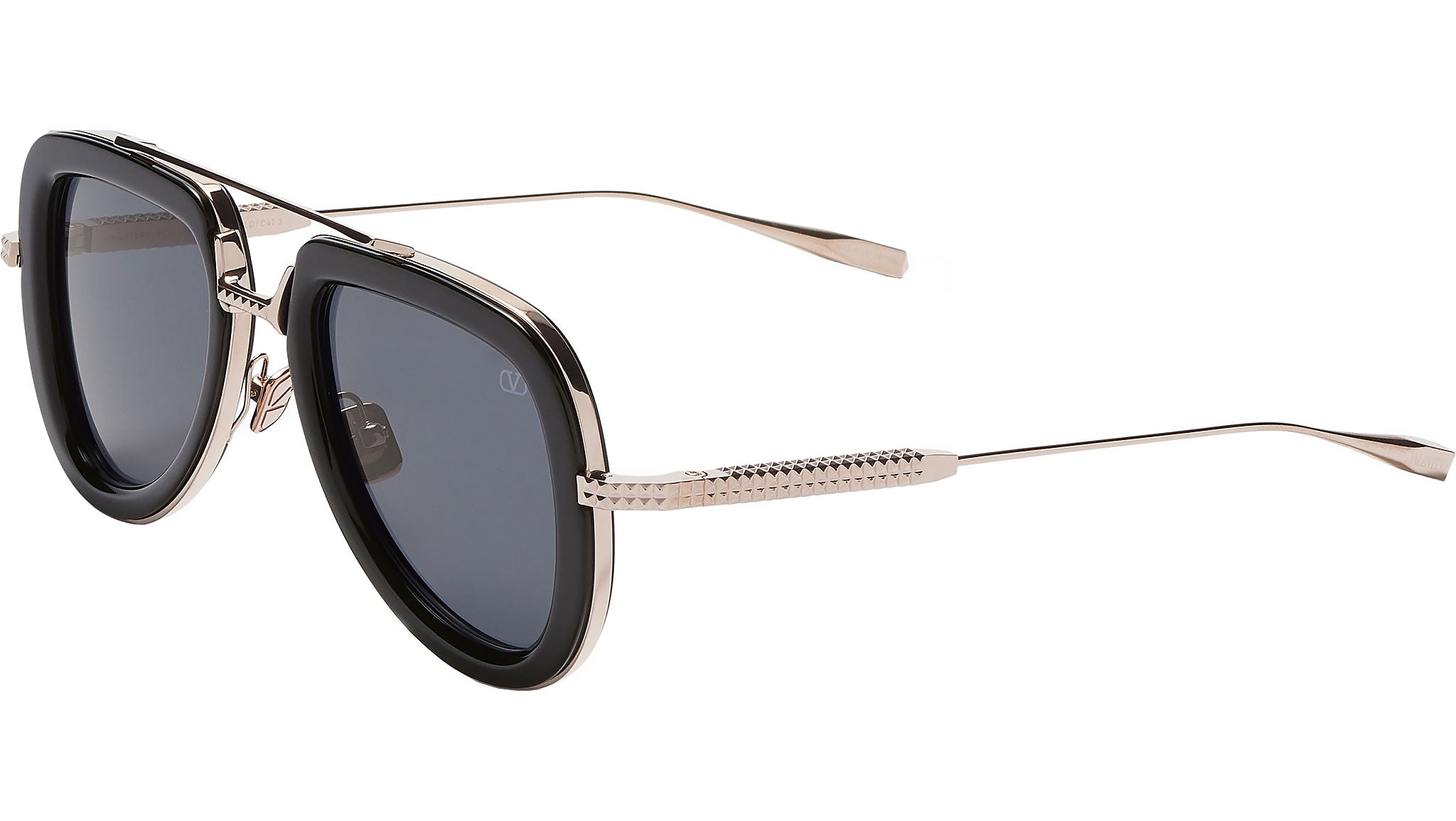 Valentino VLS-129A Sunglasses BLK-GLD Black - eye-oo.com