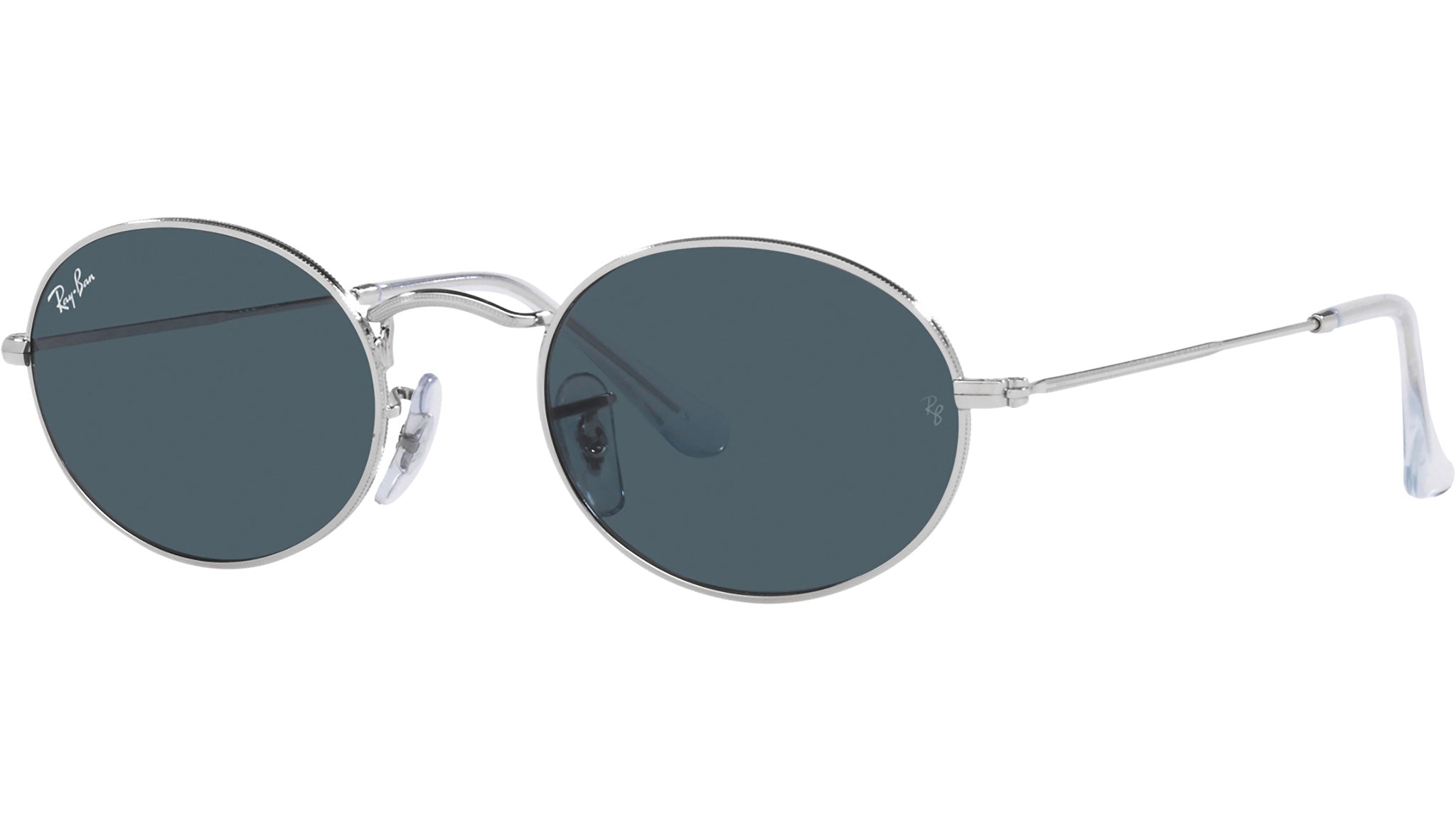 Ray-Ban Oval RB3547 003/R5 Silver Sunglasses - eye-oo.com