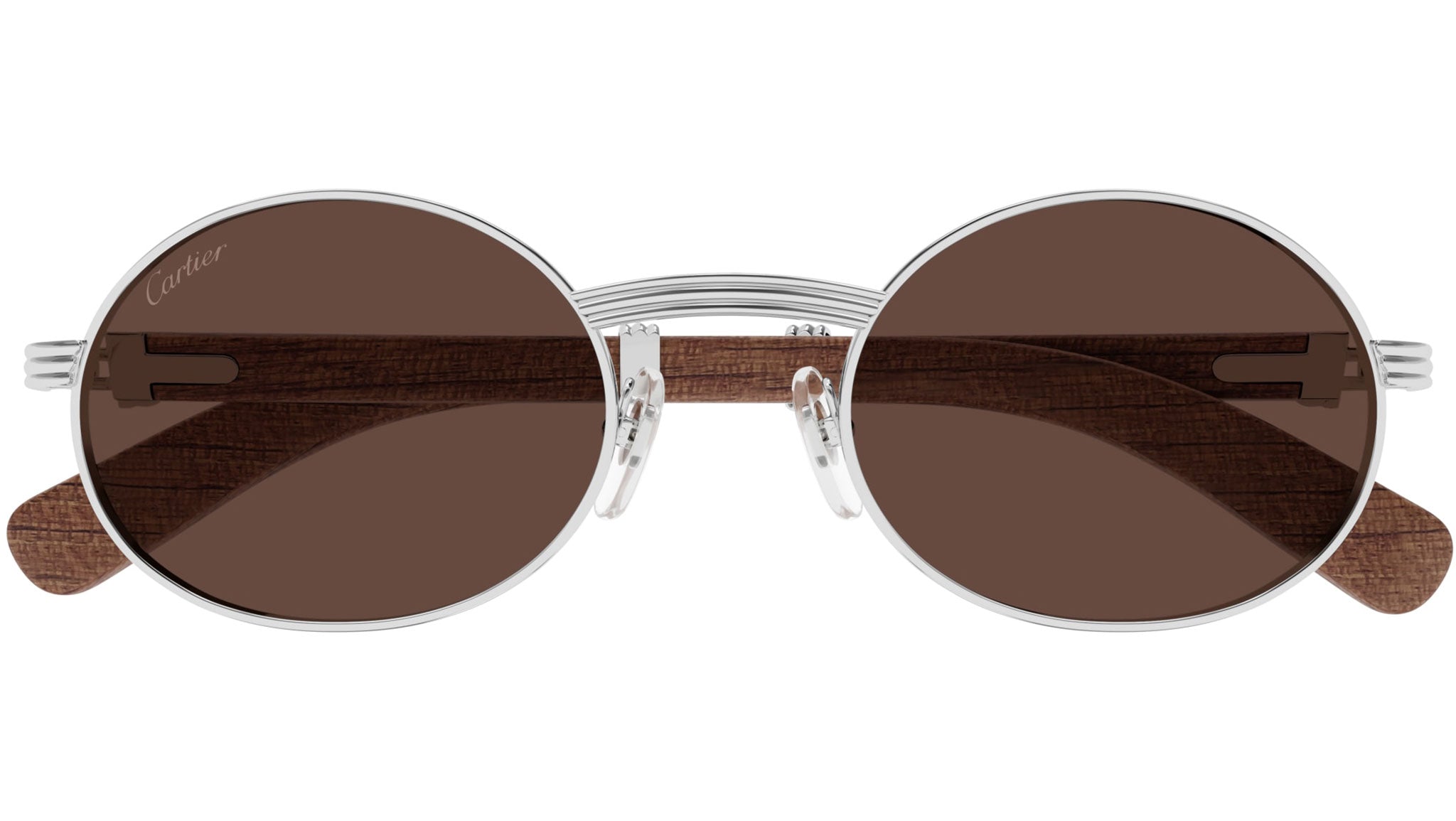 Cartier CT0464S Platinum Brown Sunglasses1