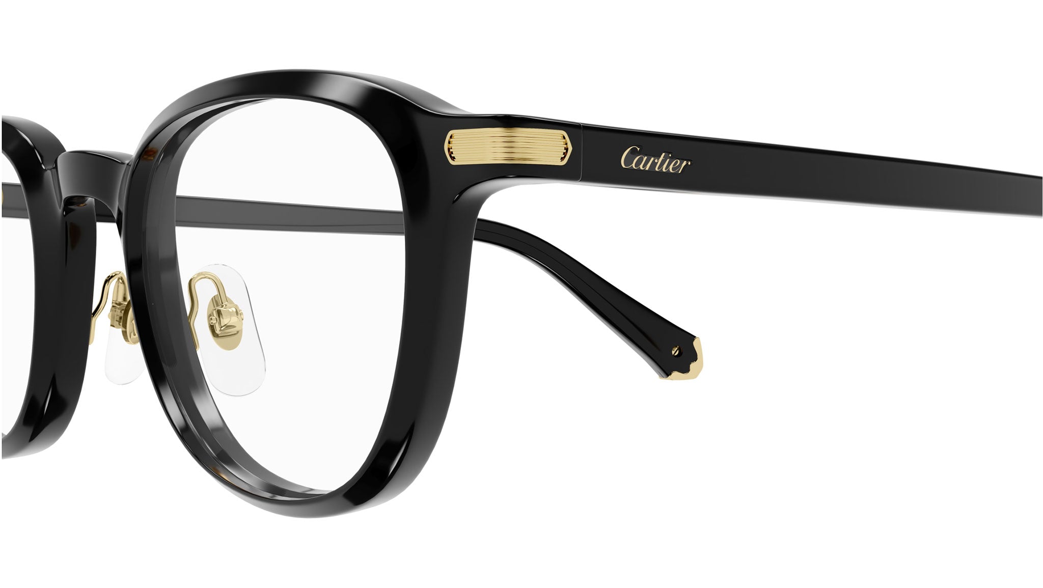 Cartier CT0560O 001 Eyeglasses Shiny Black