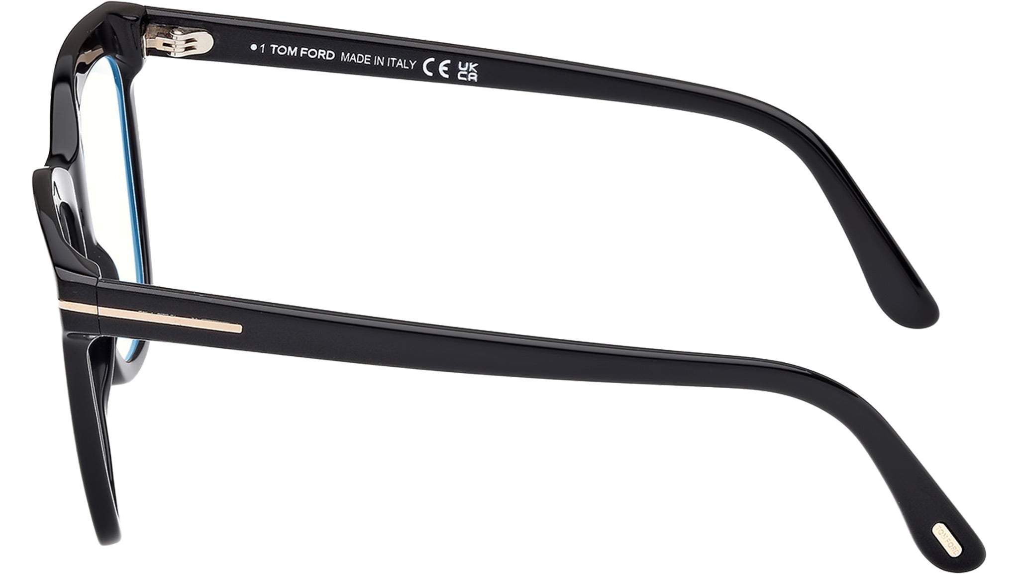 Tom Ford Blue Block Butterfly Eyeglasses TF6042-B 001 Black 54mm FT6042 Tom Ford FT6042-B Eyeglasses | Select Eyewear main image 4
