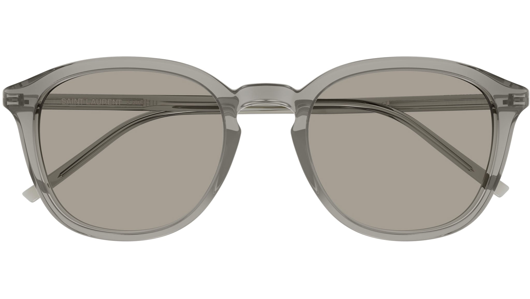 Saint Laurent SL 782/K 004 Oval Sunglasses Taupe - eye-oo.com