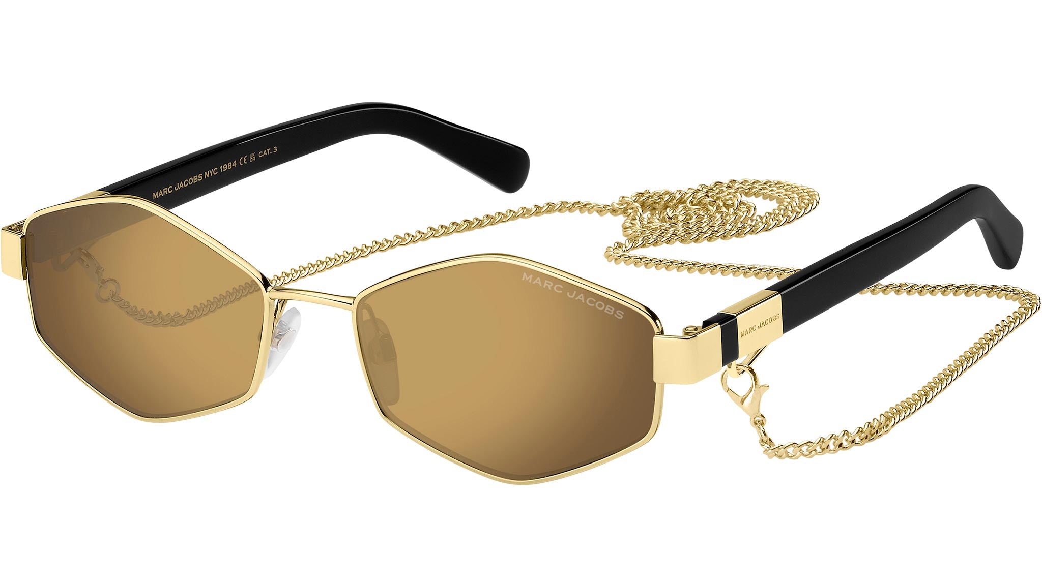Marc Jacobs MARC 496/S RHL VP Sunglasses Gold Black - eye-oo.com