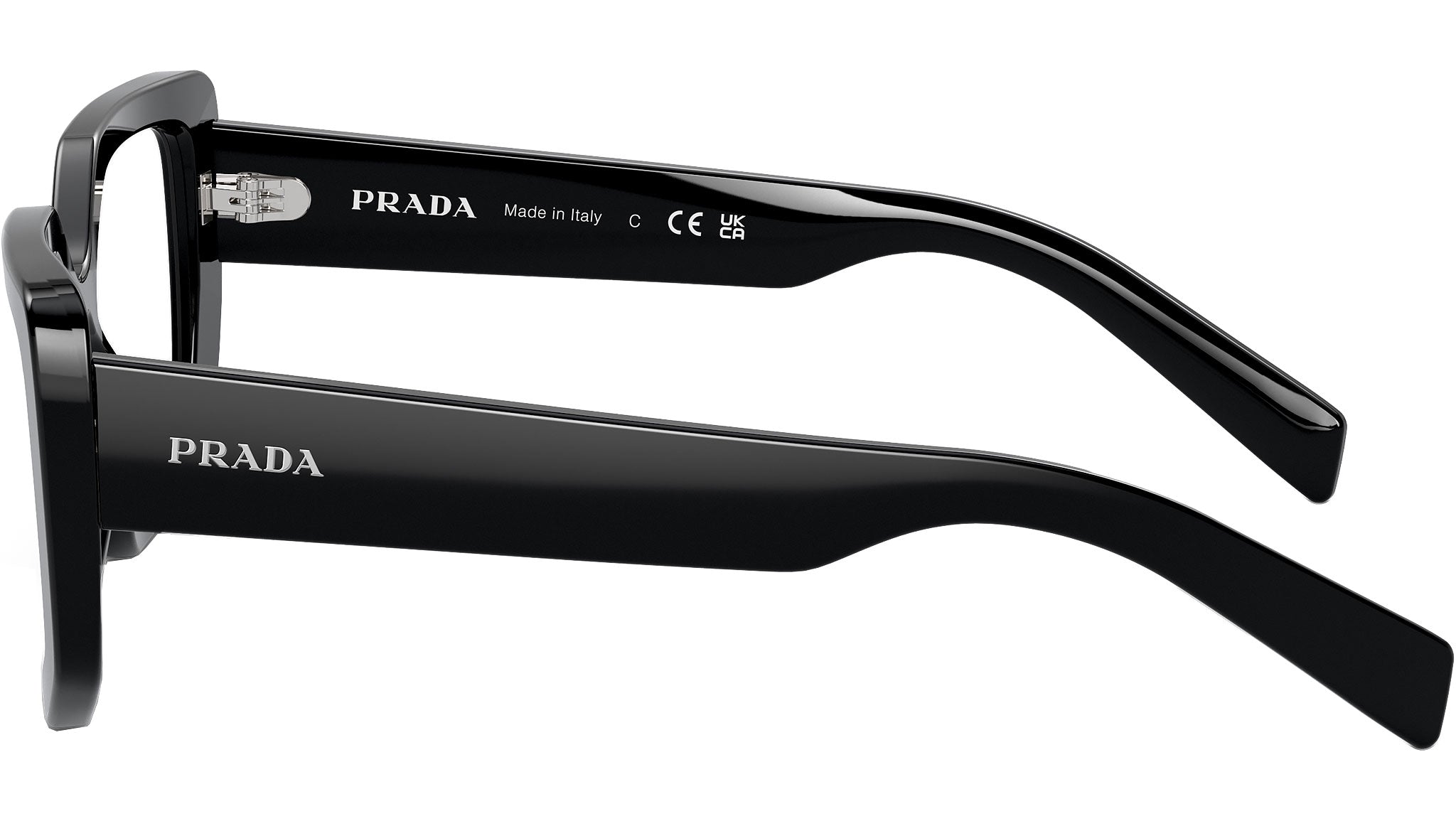 Prada PR A04V Eyeglasses 1AB1O1 Black - eye-oo.com