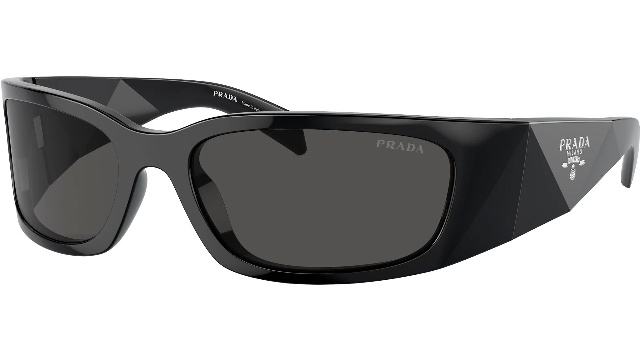 Prada PR A19S Sunglasses 1AB5S0 Black - eye-oo.com