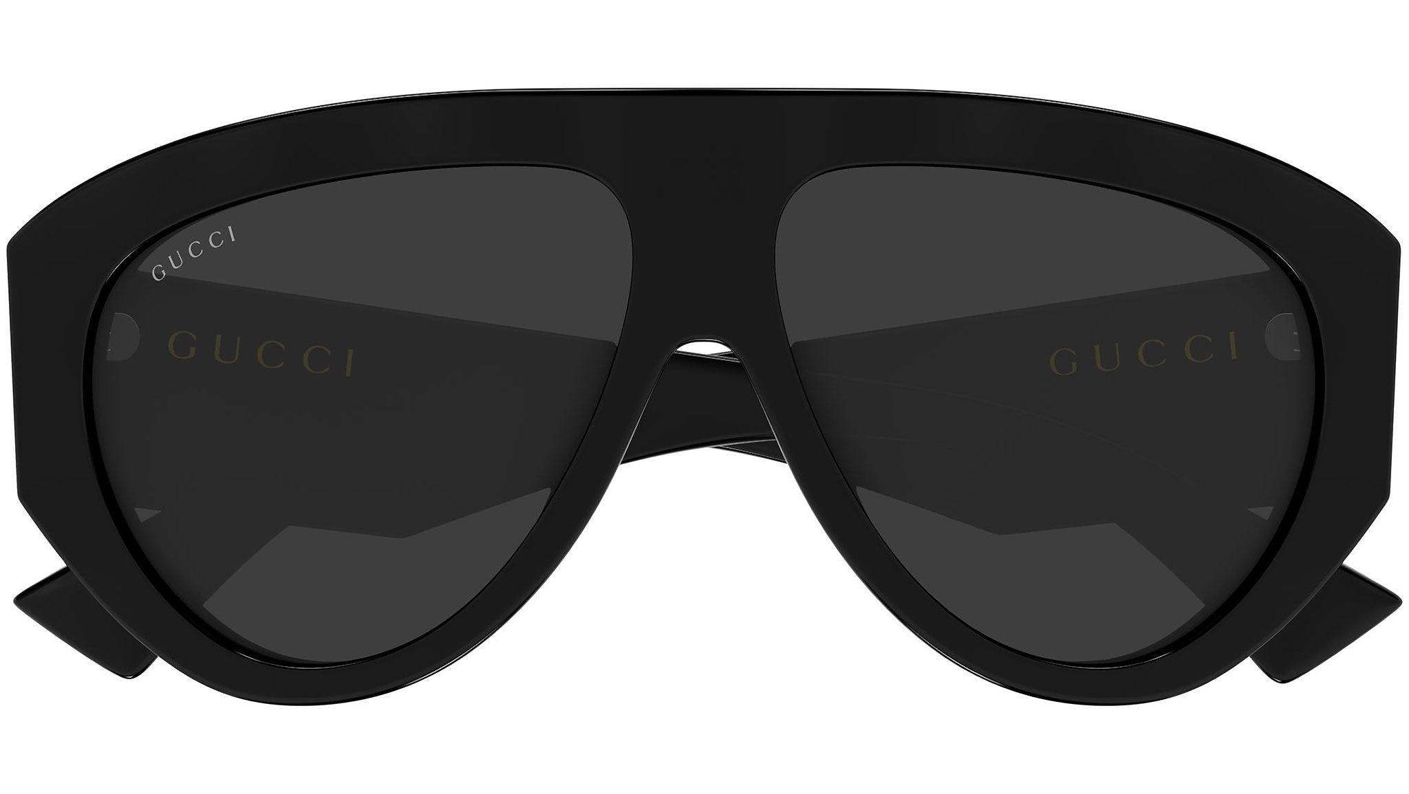 Gucci Black Aviator Sunglasses with Gray Gradient Lenses Gucci Gg2088s Black Male Aviator Sunglasses | Eyewear Index main image 2