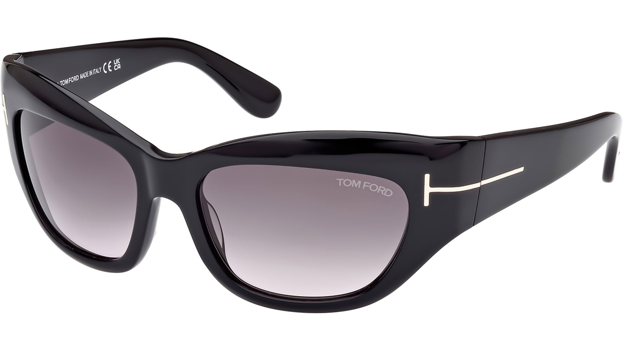 Tom Ford Brianna Sunglasses FT1065 01B Shiny Black - eye-oo.com display picture 3