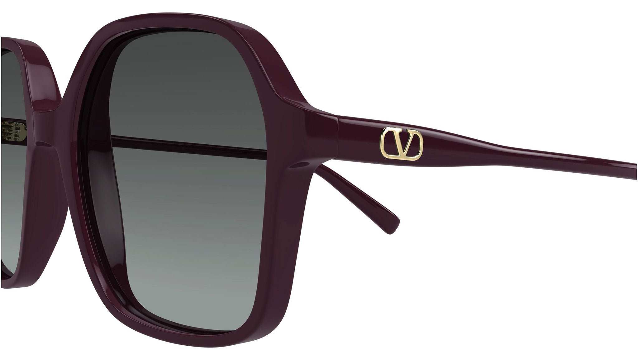 Valentino VG0018S Sunglasses 003 Violet Grey Rectangular - eye-oo.com