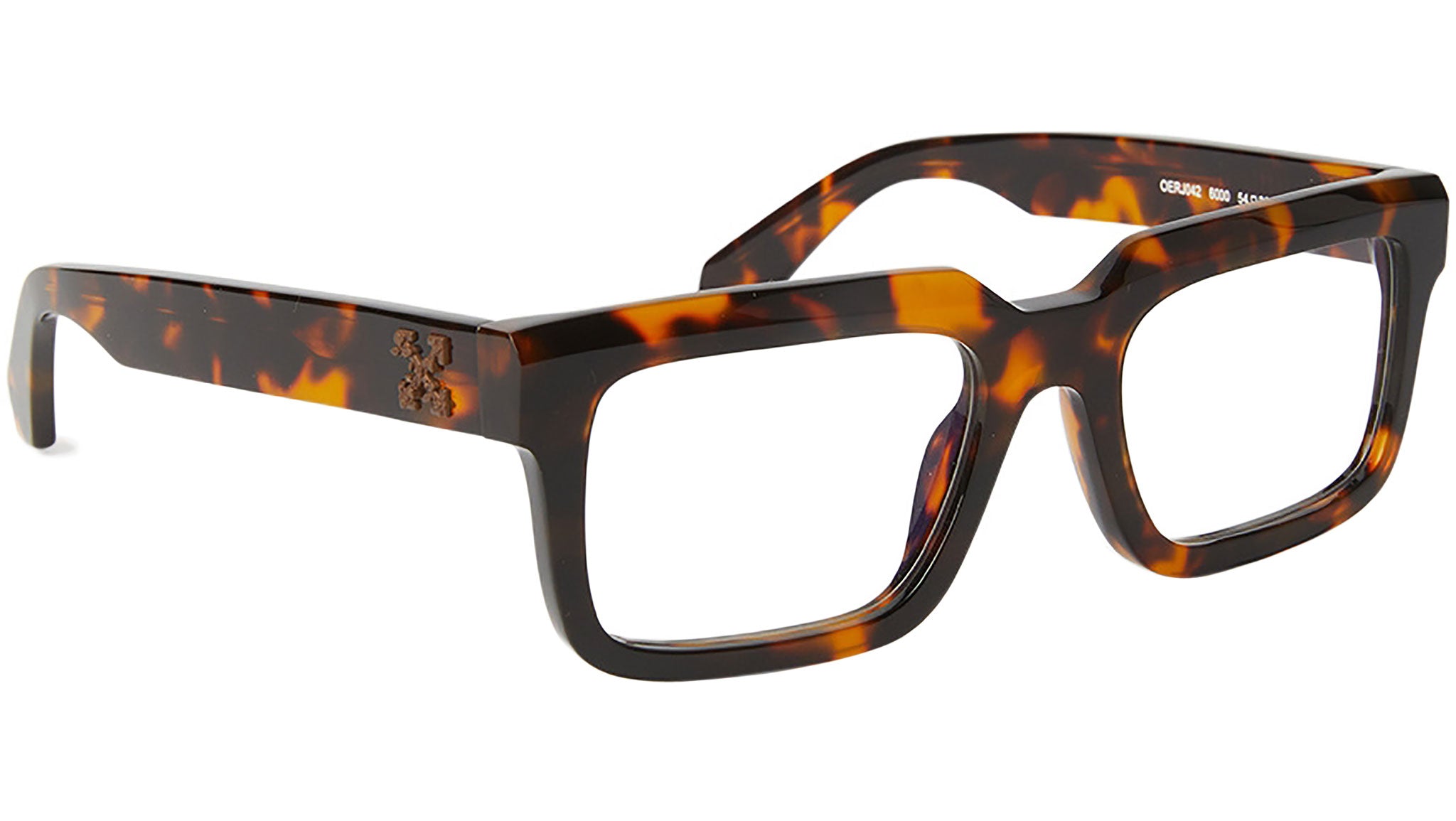 Off-White Style 42 Eyeglasses 6000 Havana - eye-oo.com