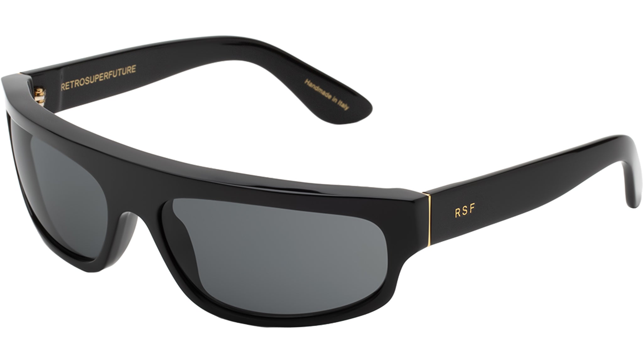 Retrosuperfuture Women Sunglasses Black Frame Eye Wear Hand Made in Italy Retrosuperfuture Eyewear Tempio Black Sunglasses IJI - eye  main image 3