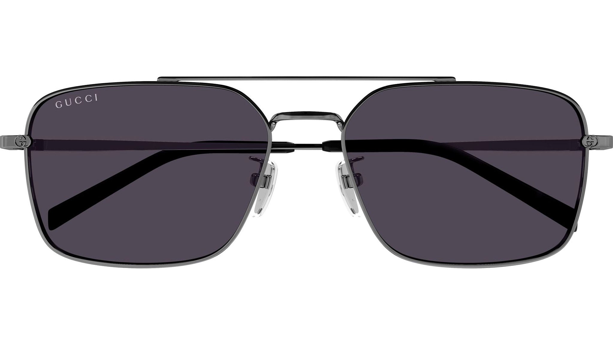 Gucci Women Sunglasses Ruthenium Violet Rectangular GG1957SA 003 NEW AUTHENTIC Gucci GG Rectangular Sunglasses - Ruthenium / Violet – Kith UK main image 4