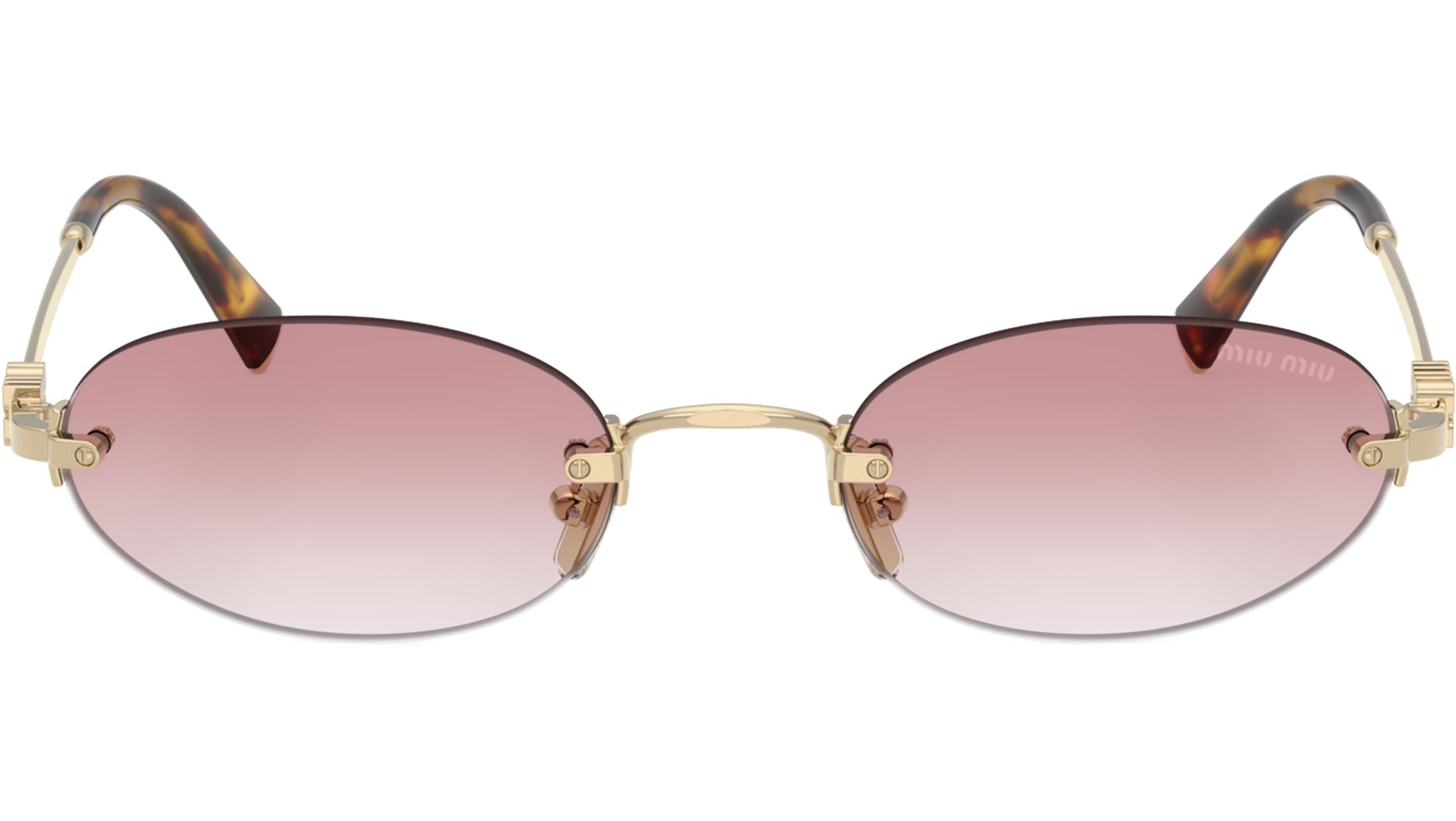 MU A54S Miu Miu Sunglasses ZVN70O Pale Gold - eye-oo.com