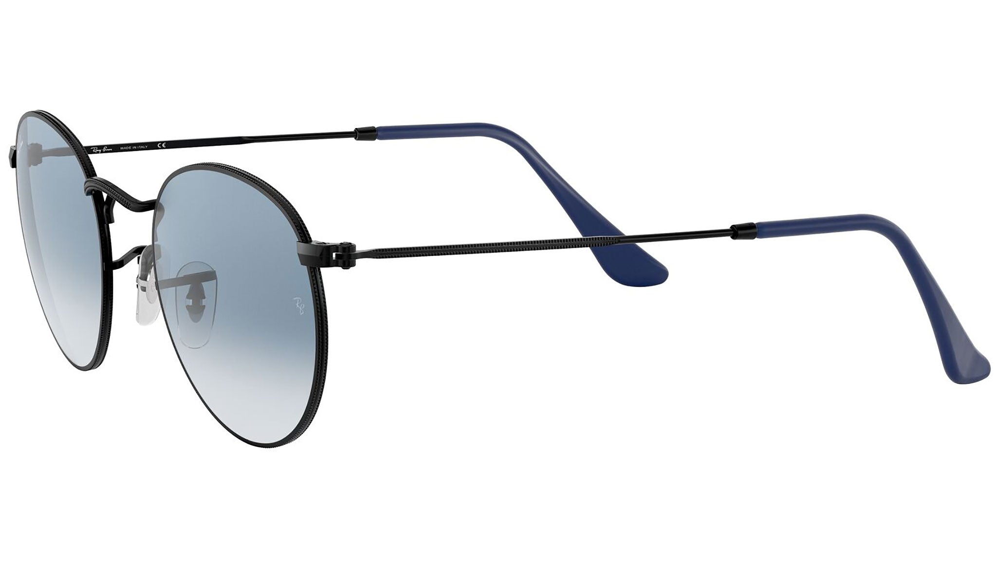 Ray-Ban Round Metal RB3447 006/3F Black Sunglasses - eye-oo.com