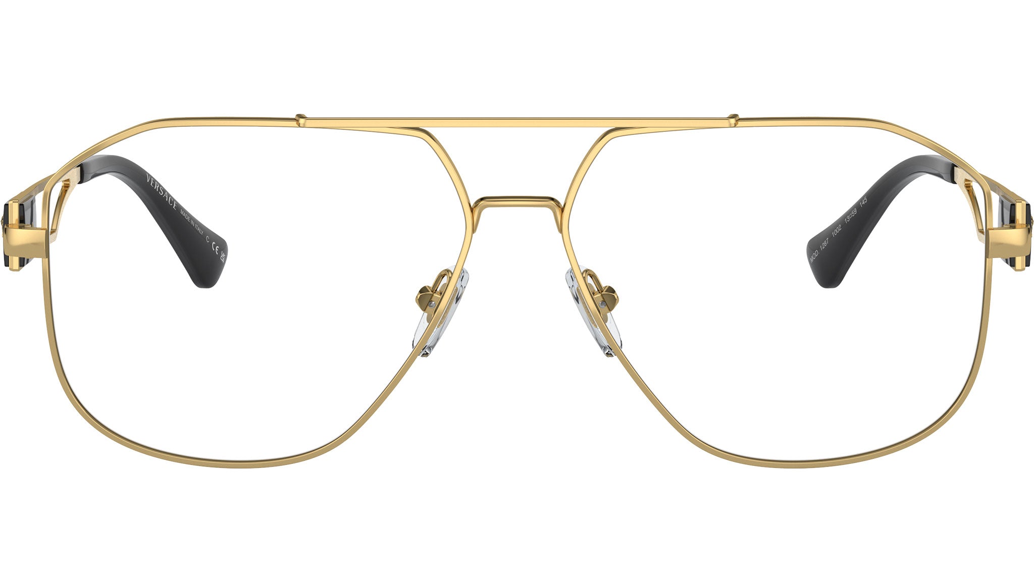 Versace Eyeglasses Gold Greek Key Tortoiseshell Temple Made in Italy w/ Case VE3301 Eyeglasses - Versace Authorized Retailer | coolframes  main image 4