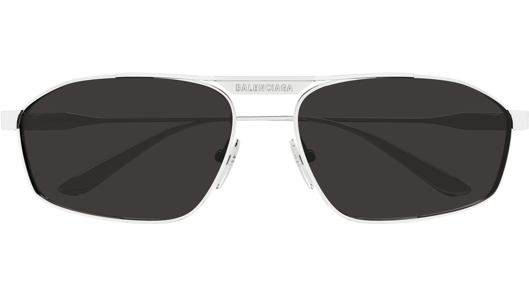 BB0416S Balenciaga Pilot Sunglasses 002 Silver - eye-oo.com