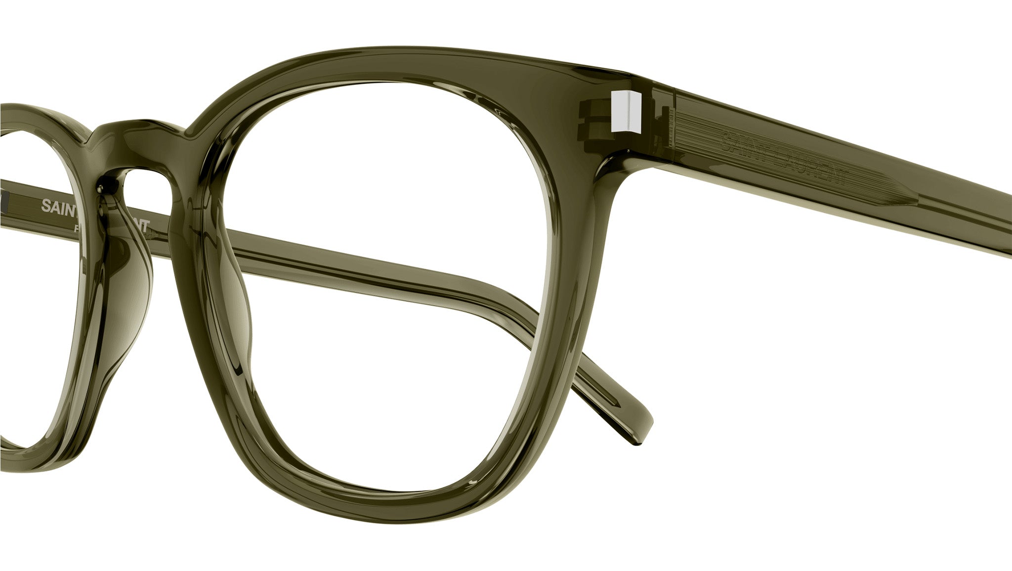 【限定値下げ】Oliver Gal 正規品　SAINT LAURENT Saint Laurent SL 28 OPT Eyeglasses 003 Transparent Green - eye-oo.com