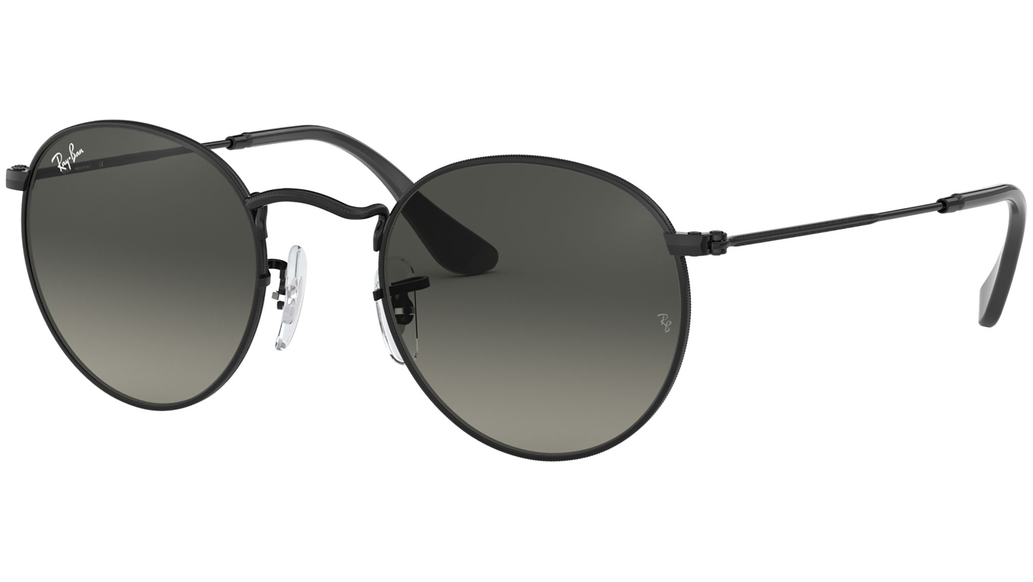 Ray-Ban Round Metal RB3447N 002/71 Black Sunglasses - eye-oo.com