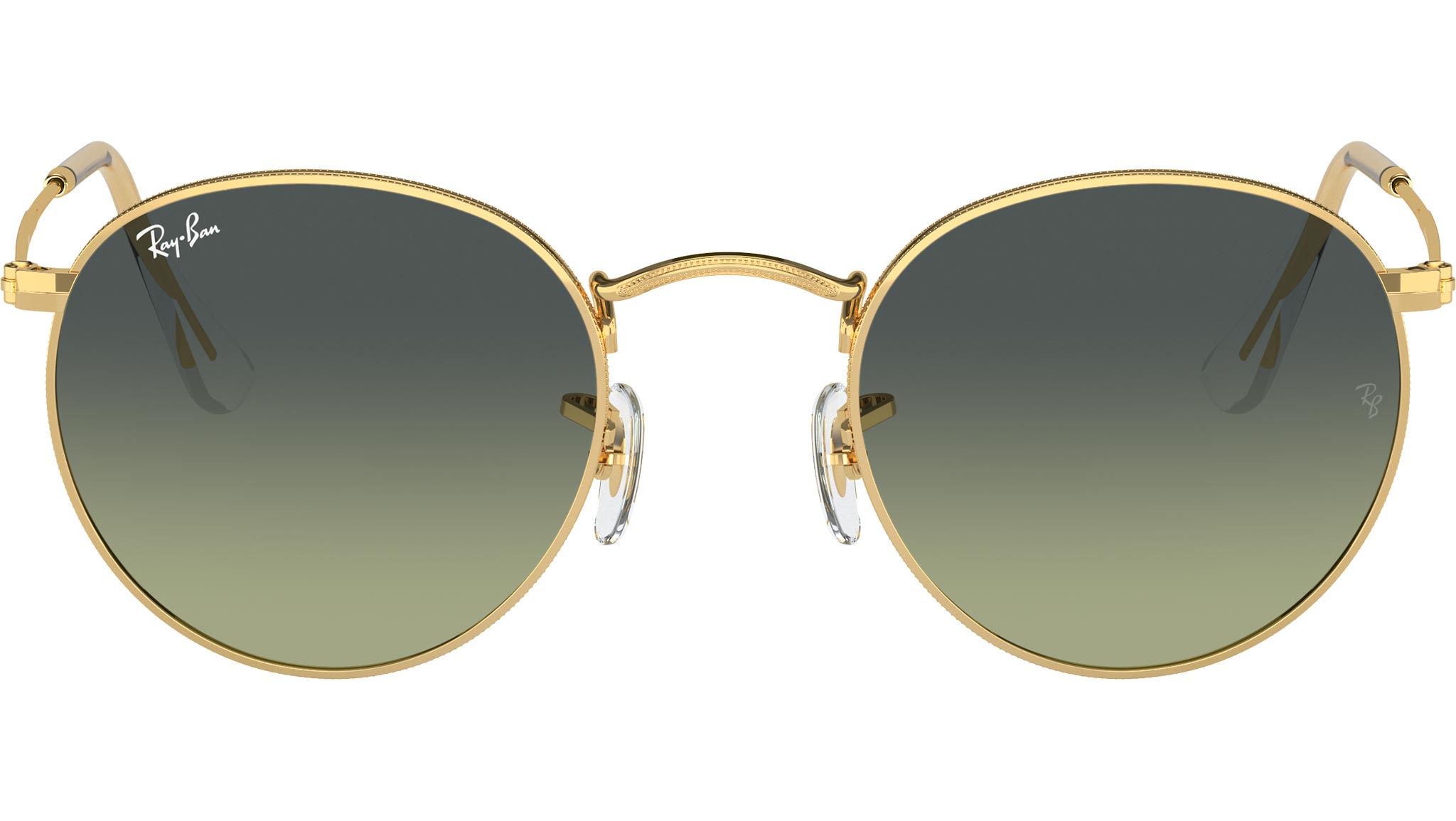 Ray-Ban Round Metal Sunglasses RB3447 001/BH Gold - eye-oo.com
