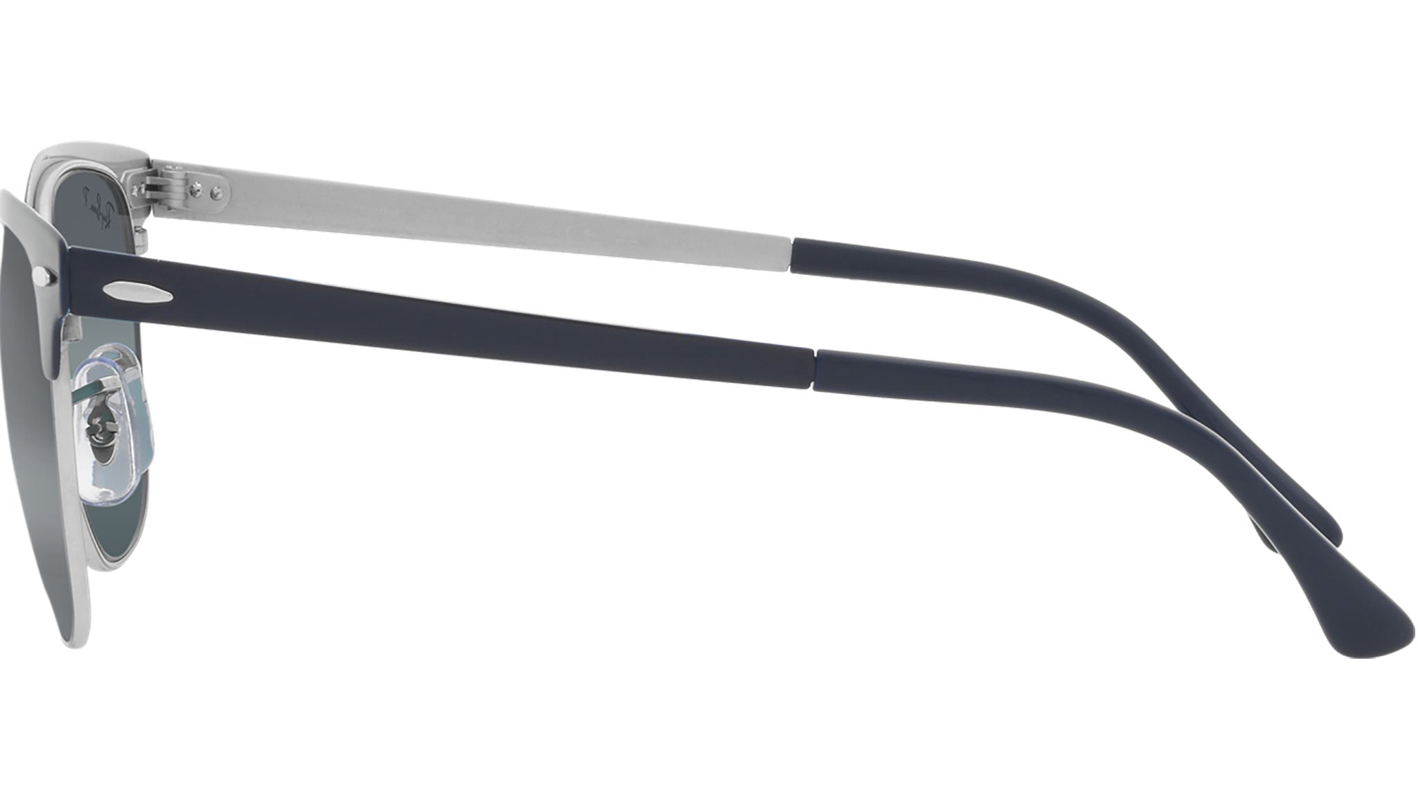Clubmaster Metal RB3716 9254G6 silver on blue - eye-oo.com