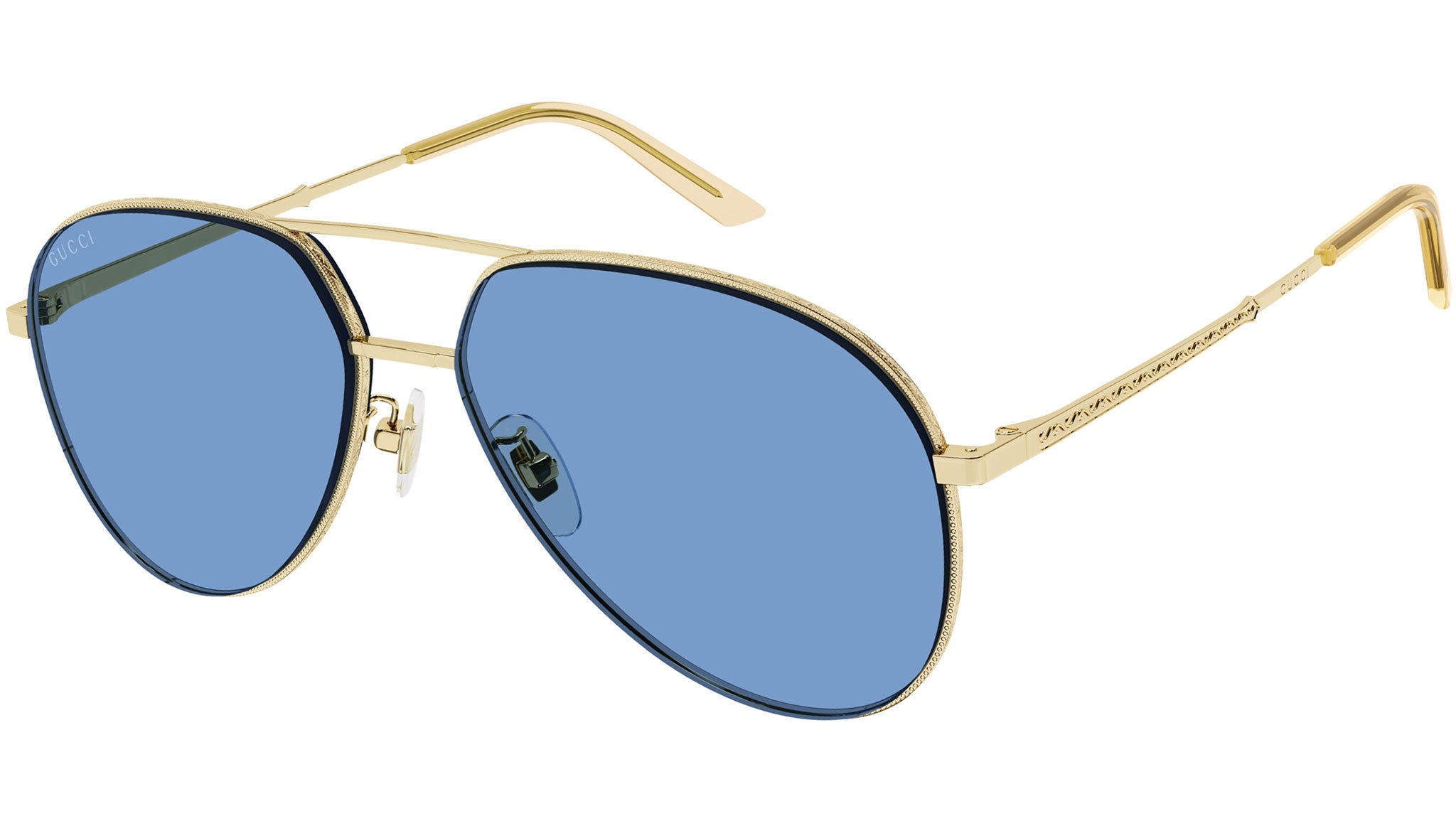 GUCCI サングラス ゴールド/ブルー GUCCI グッチ サングラス メンズ レディース ブランド アイウェア UV