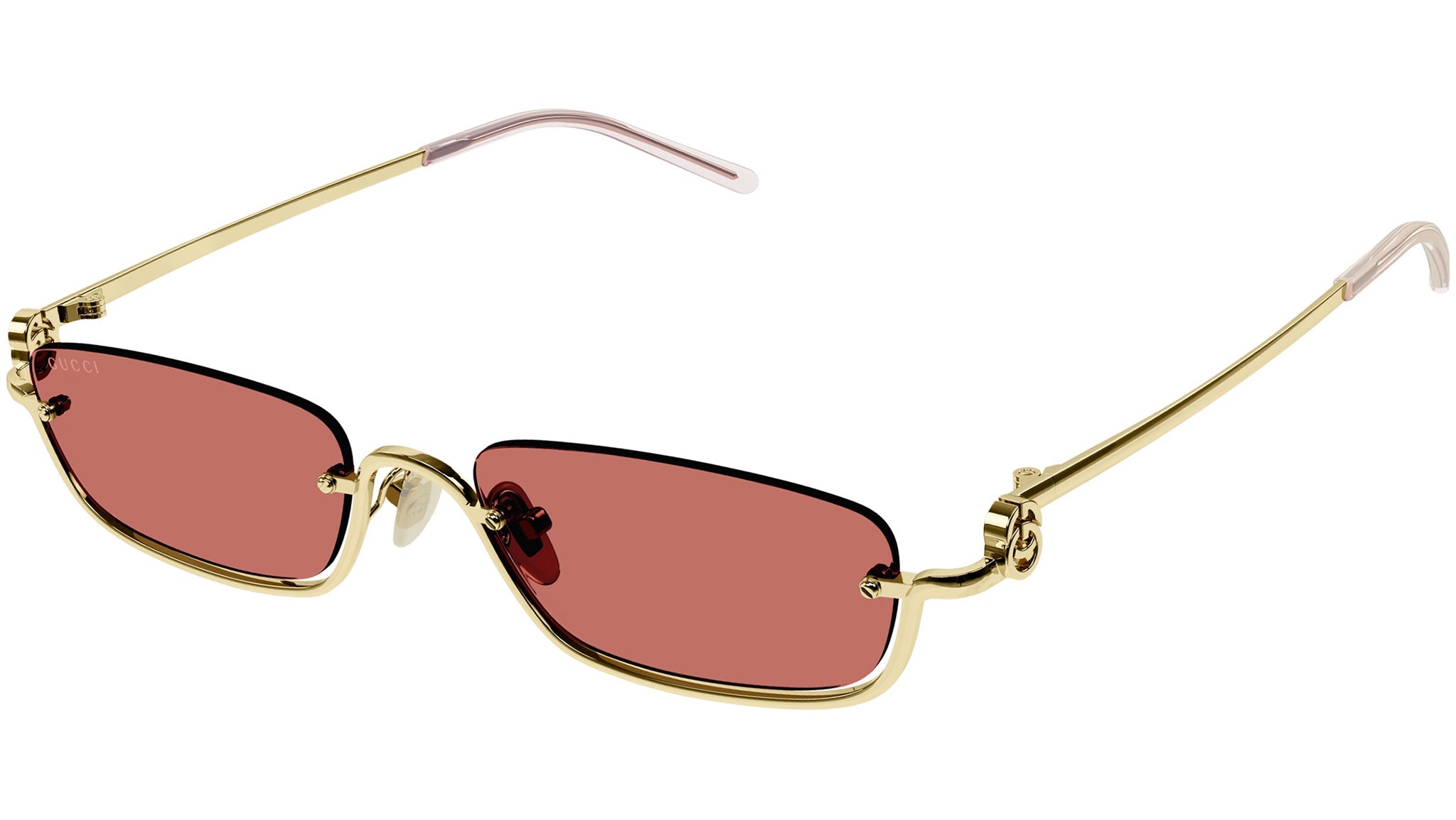 Gucci GG1278S 003 Gold Red Sunglasses - eye-oo.com