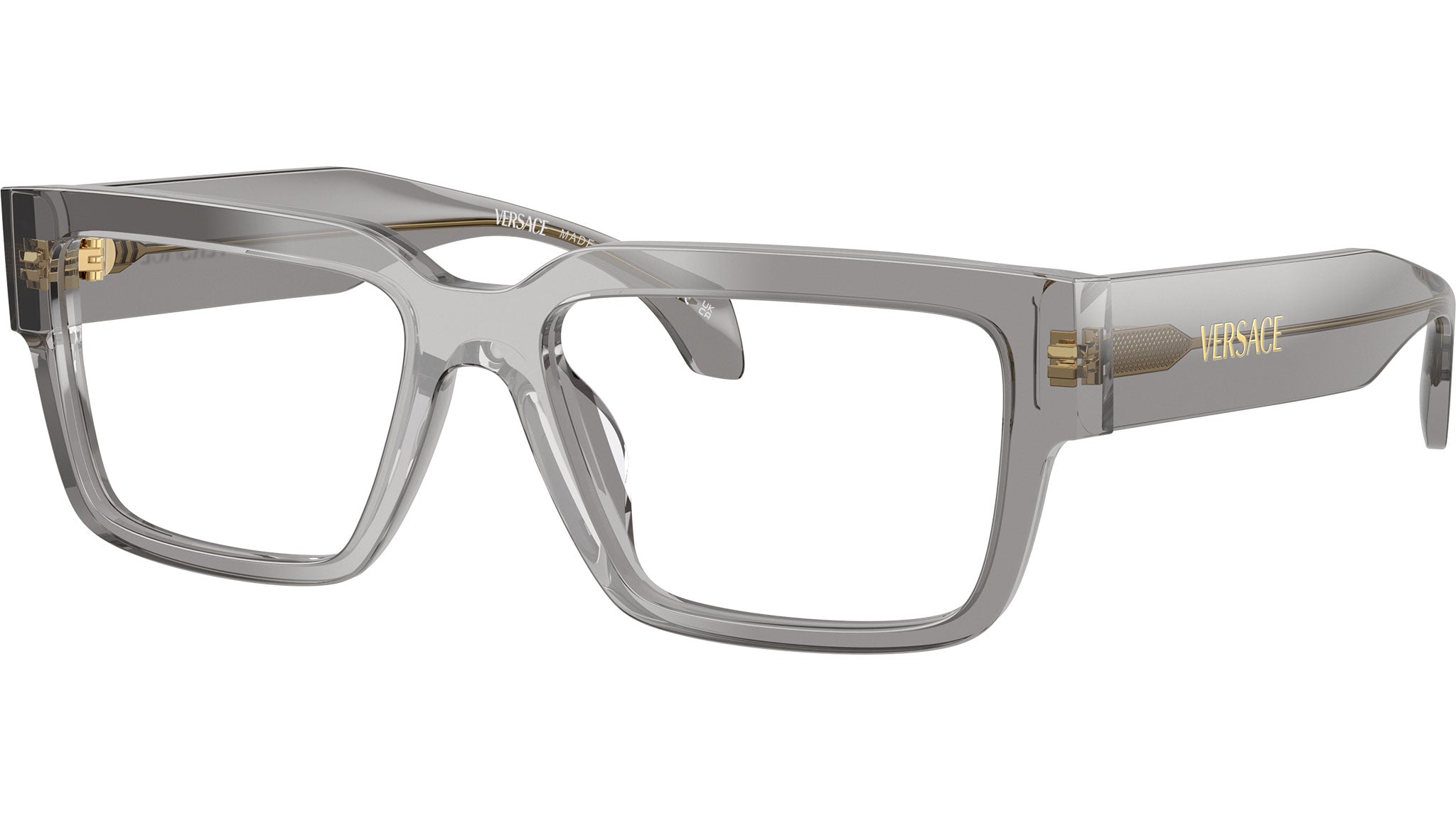 Versace VE3374U Glasses 5510 Transparent Grey - eye-oo.com display picture 3