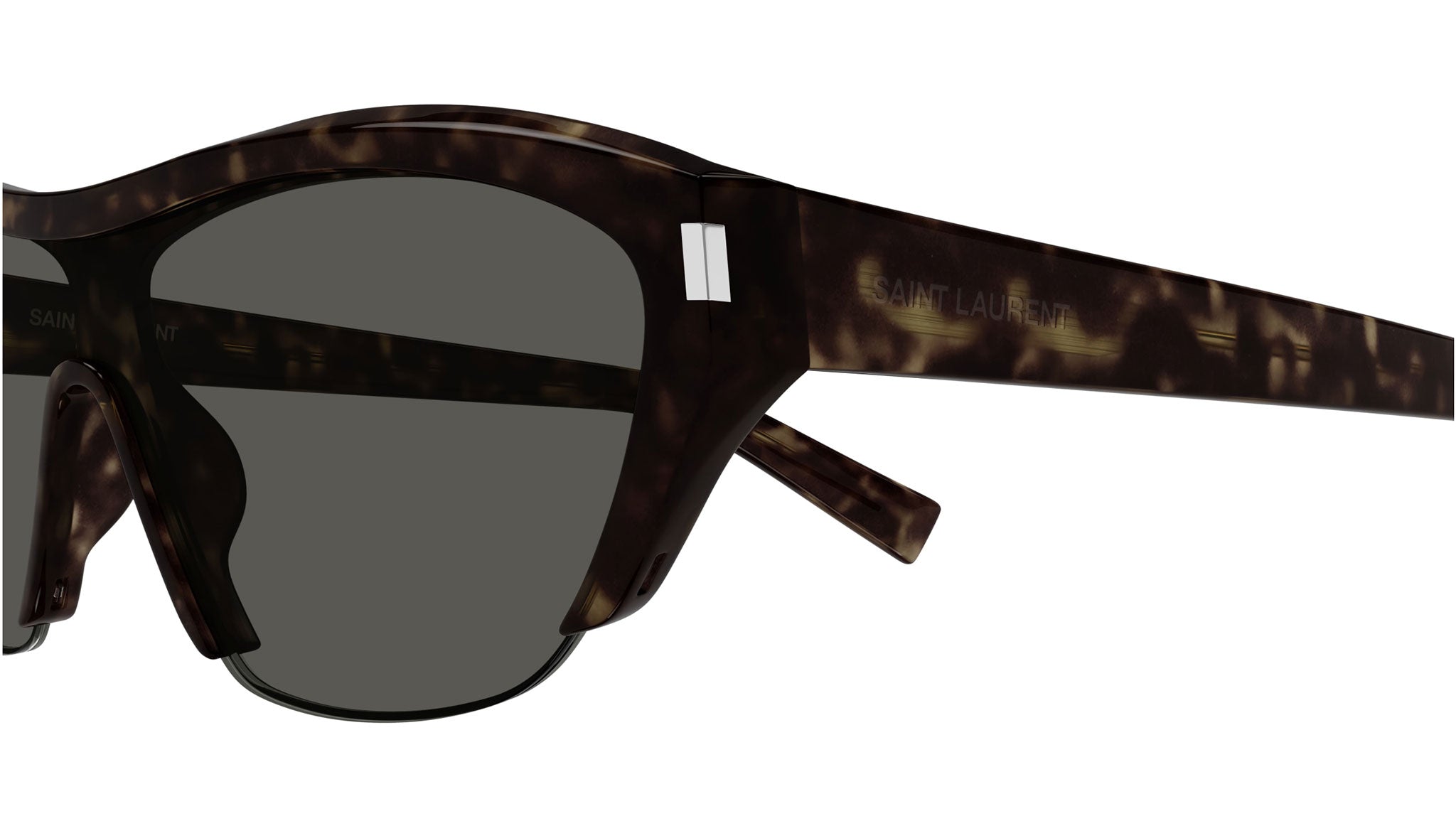Saint Laurent SL 704 002 Shield Sunglasses Havana - eye-oo.com display picture 3