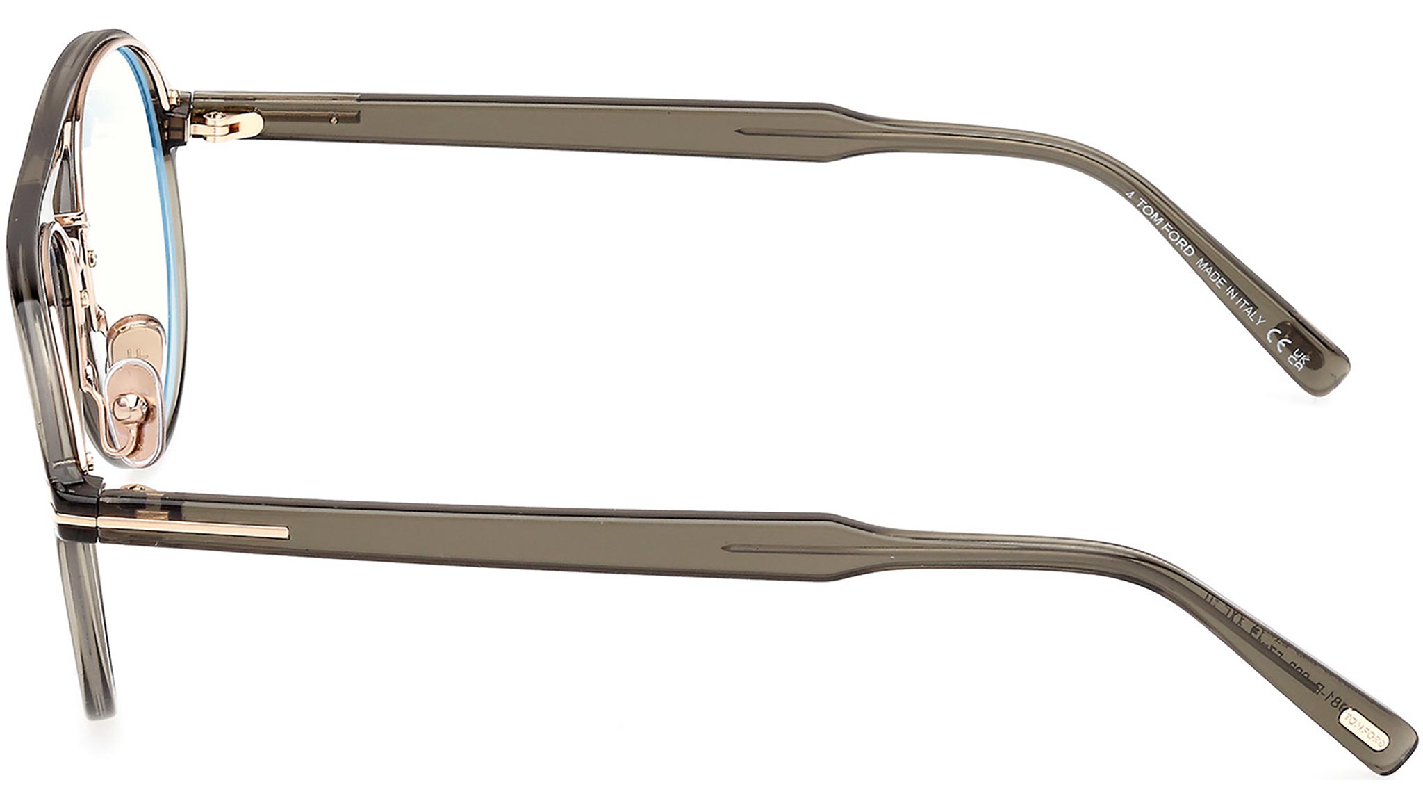 Tom Ford FT5981-B Optical Frame 093 Shiny Light Green - eye-oo.com