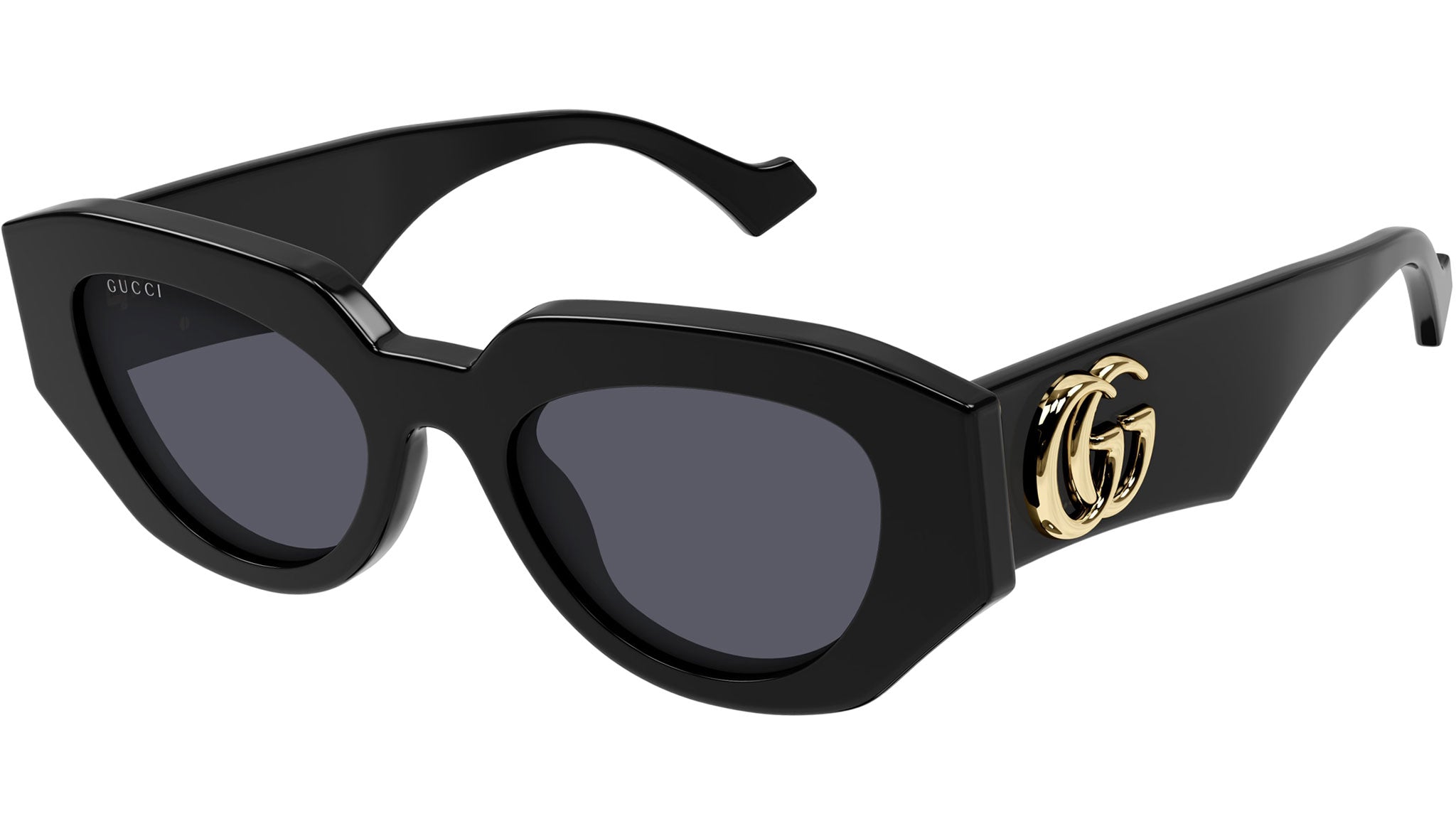 Gucci GG1421S 001 Black Grey Geometric Sunglasses - eye-oo.com display picture 2