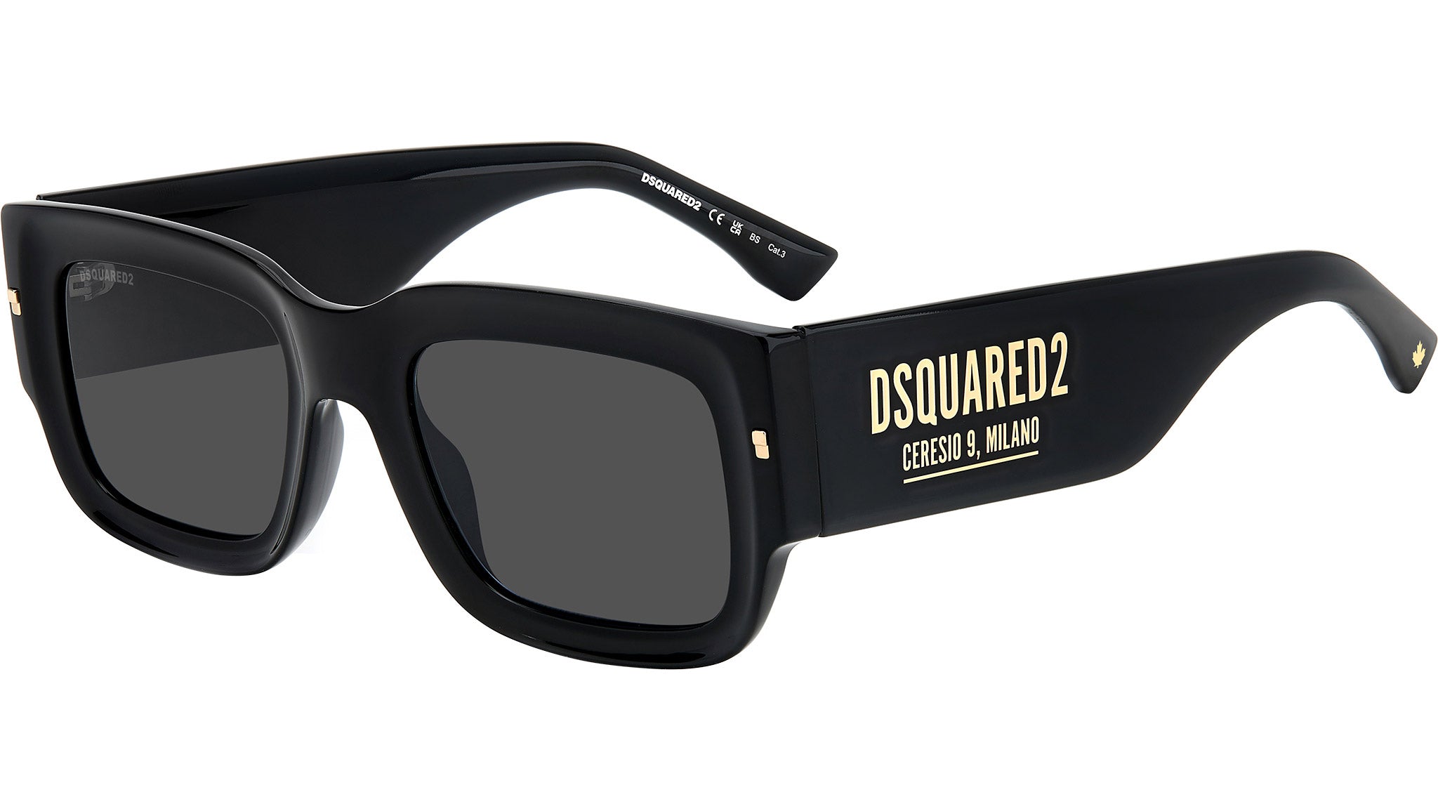 Dsquared2 D2 0089/S 2M2 Sunglasses Black Gold - Main Image