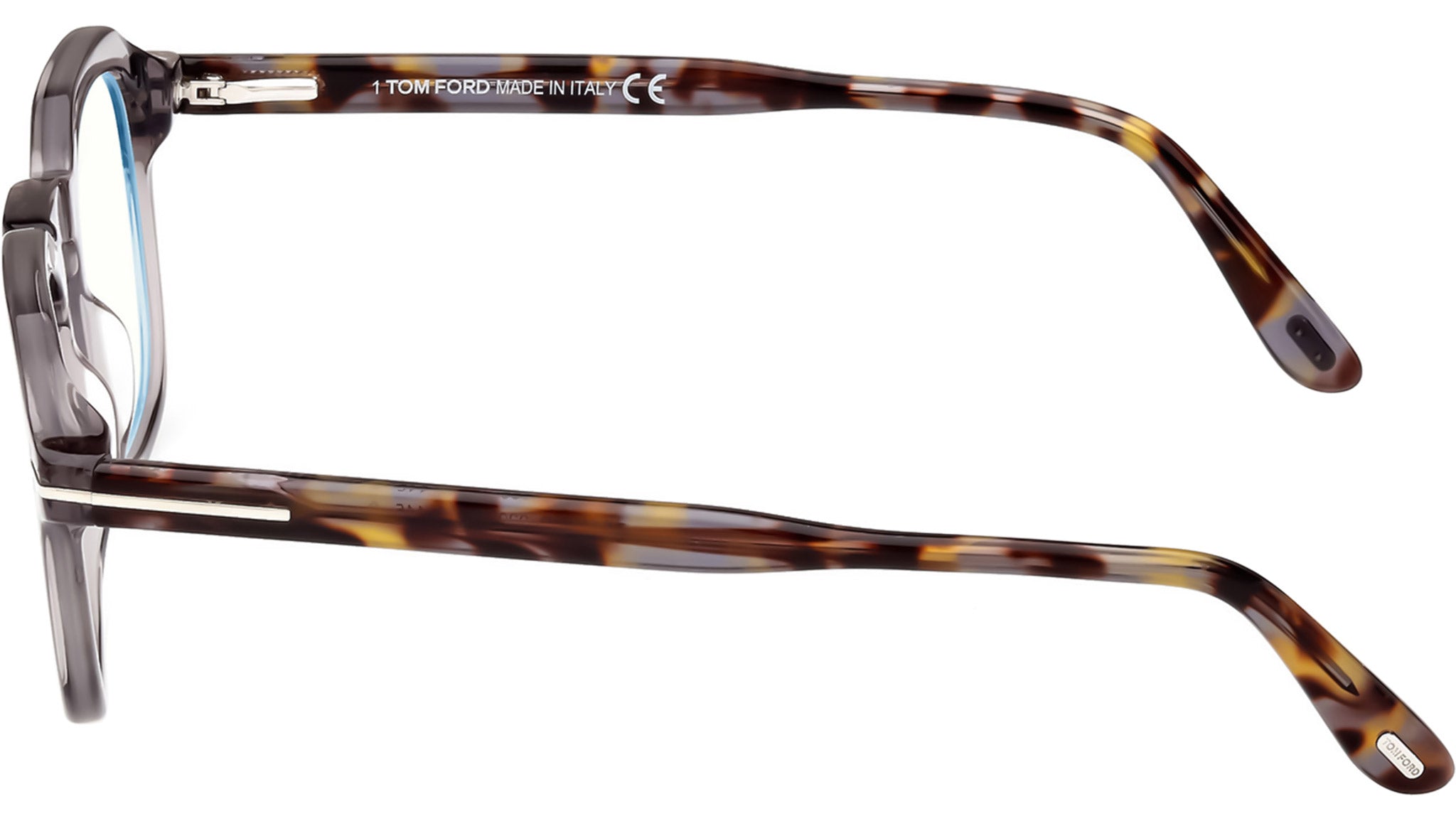 Tom Ford FT5836 Eyeglasses Grey Acetate Round Tom Ford Ft5836-B Eyeglasses - Gray | Editorialist main image 3