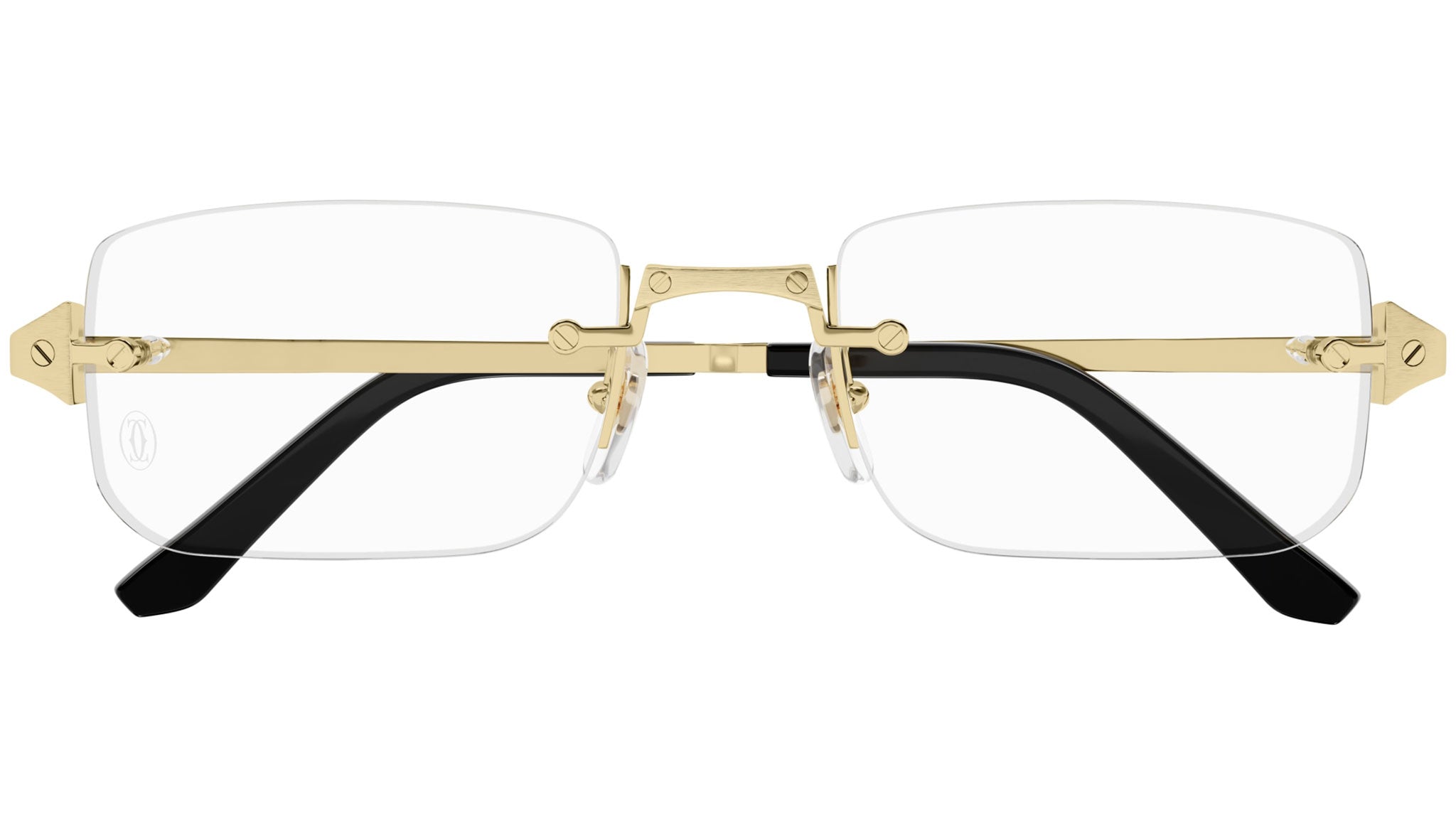 Cartier カルティエ　メガネ　ノーズパット　ゴールド　男女兼用 Cartier CT0479O 001 Eyeglasses Matte Gold - eye-oo.com