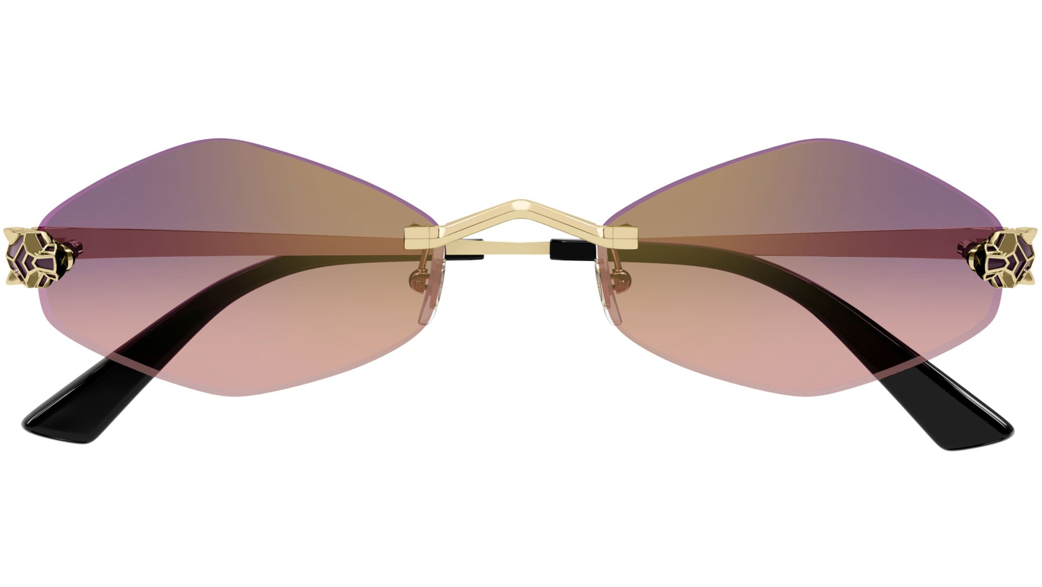 Cartier CT0433S 004 Sunglasses Shiny Gold - eye-oo.com