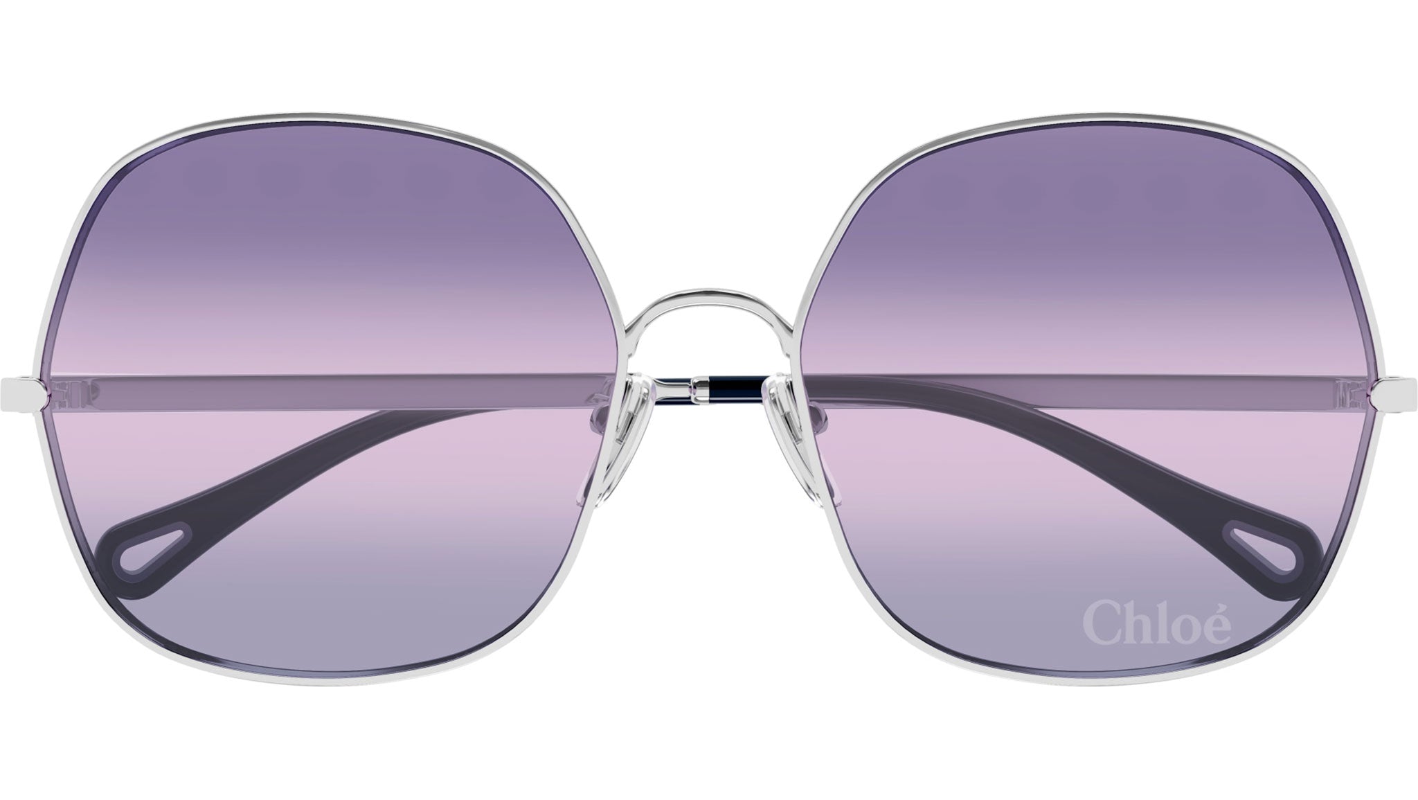CH0282S Chloé Rectangular Sunglasses 003 Silver