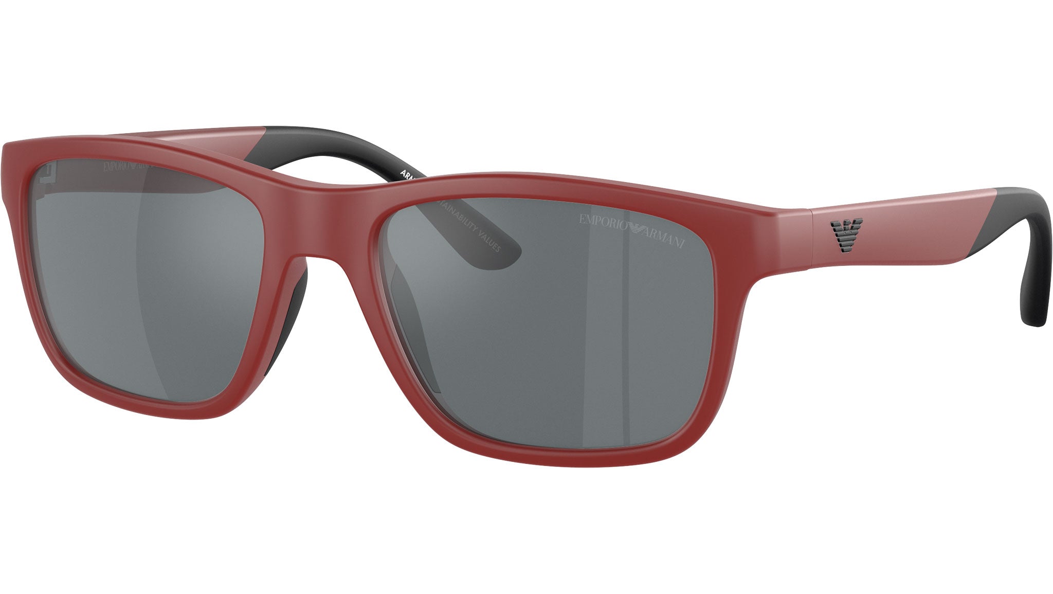 Emporio Armani Red Glasses with Case Introducing the Emporio Armani eyeglasses, a stunning choice  main image 2