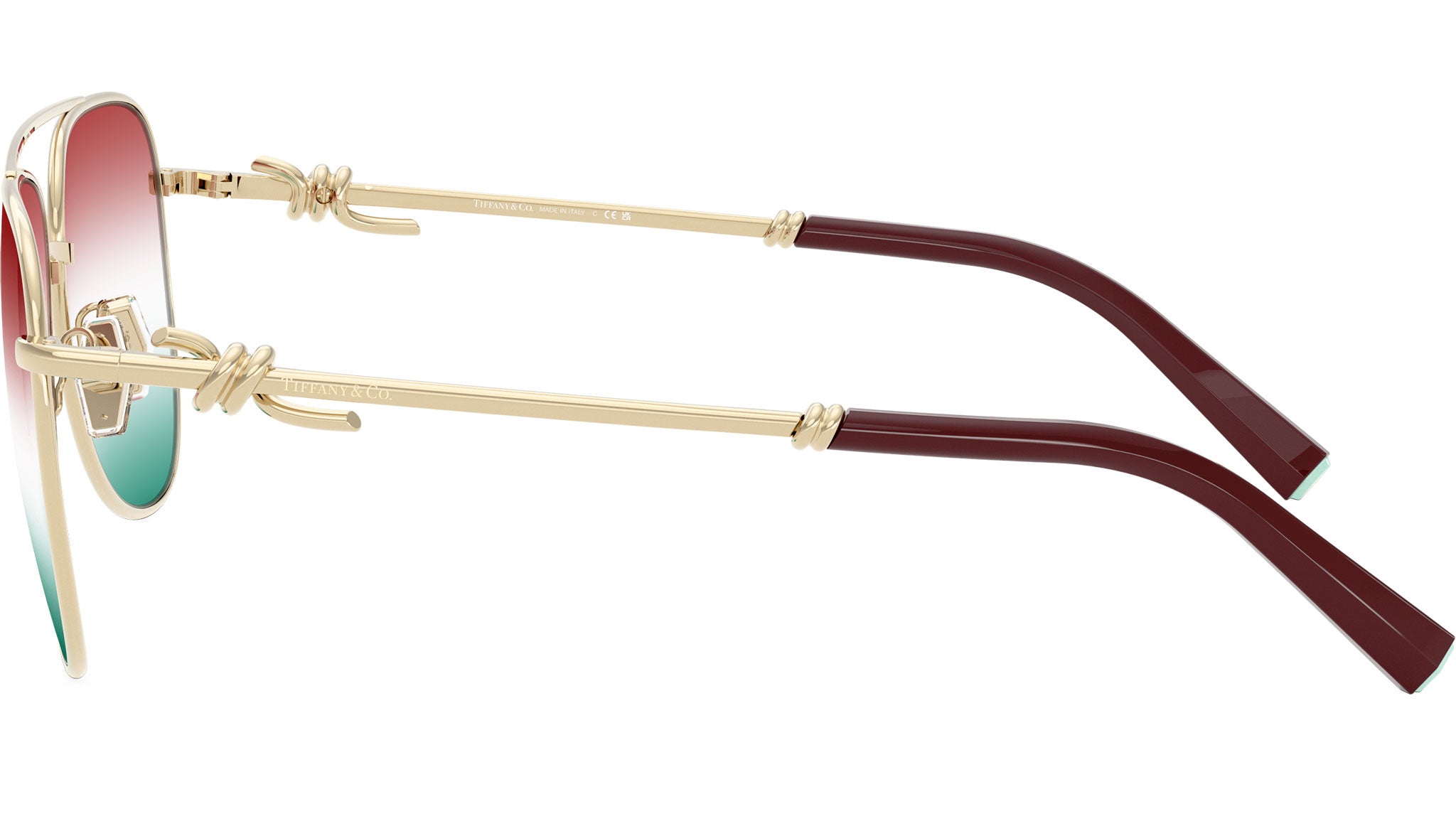 TF3116 Tiffany Sunglasses 6230EL Pale Gold - eye-oo.com display picture 3