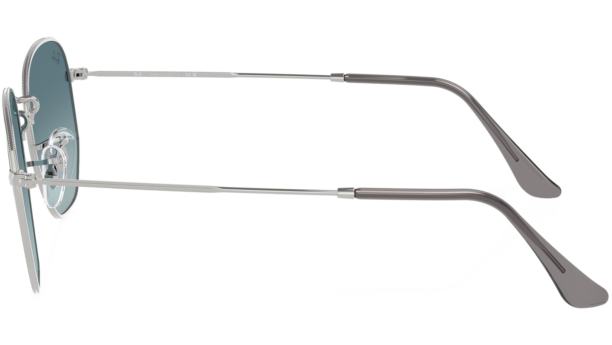Ray-Ban Hexagonal RB3548N Sunglasses 003/3M Silver - eye-oo.com