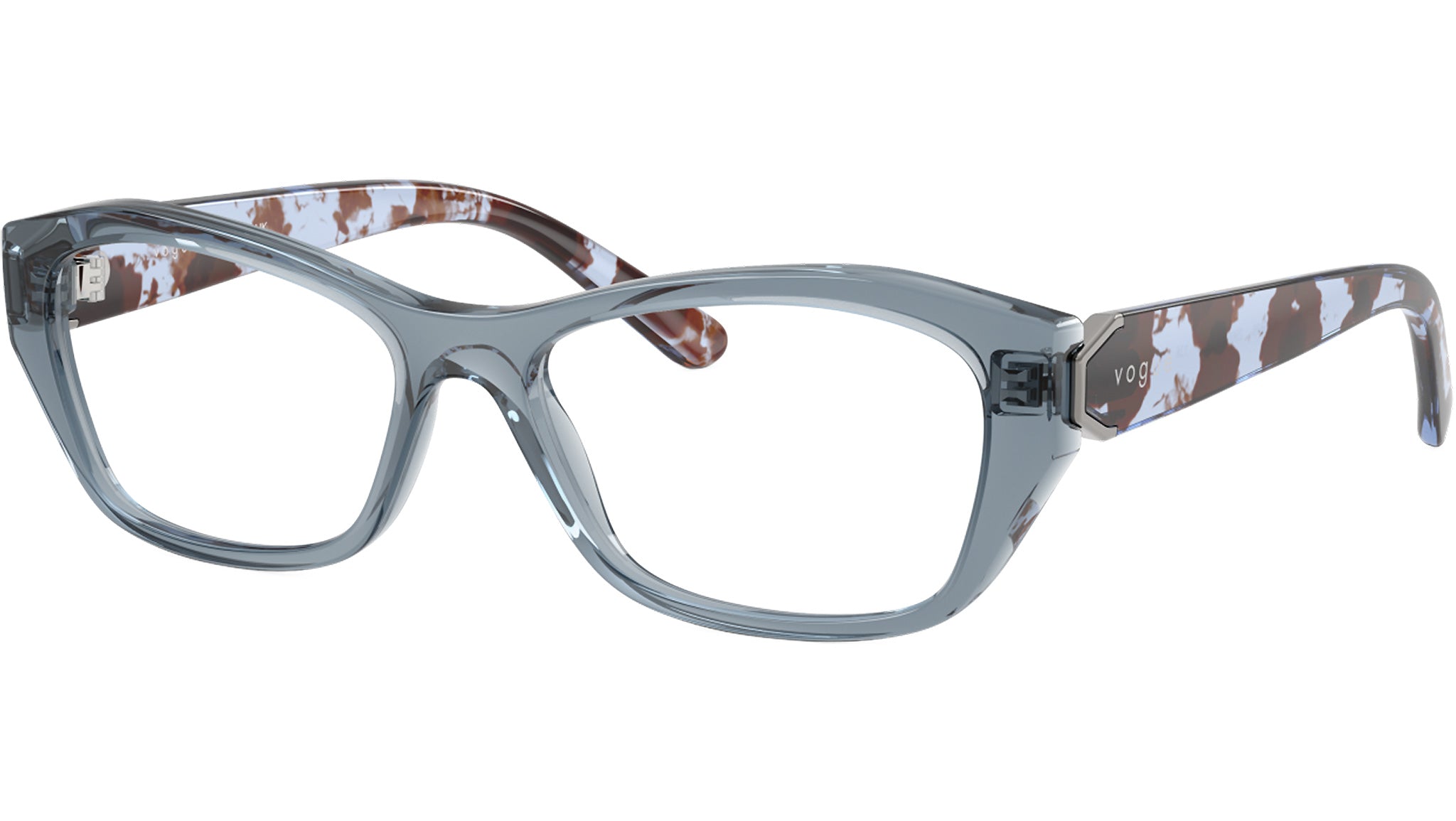 Vogue VO5676 Transparent‎ Blue Women\'s Reading Glasses Demo Lens NIB Vogue VO5676 Glasses 2966 Transparent Blue - eye-oo.com main image 2