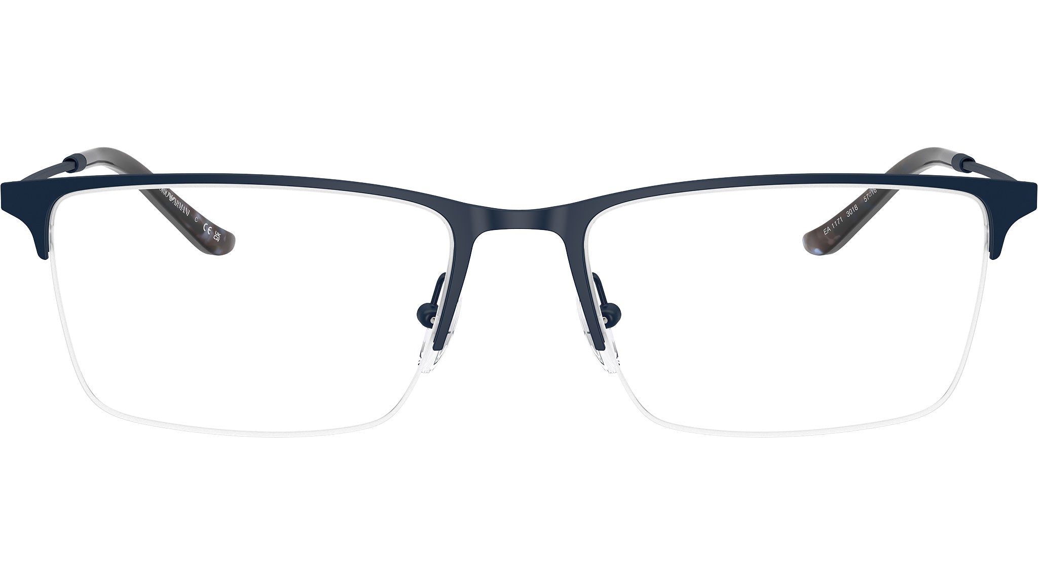 Emporio Armani EA1171 Glasses 3018 Matte Blue - Main Image