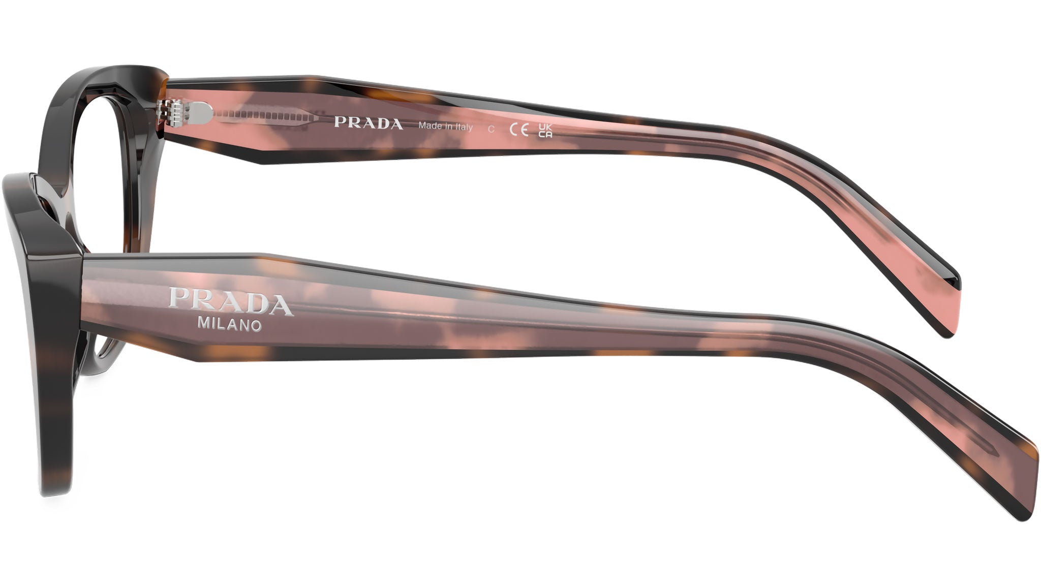 PR 19WV Prada Glasses 23A1O1 Mauve Tortoise - eye-oo.com display picture 1