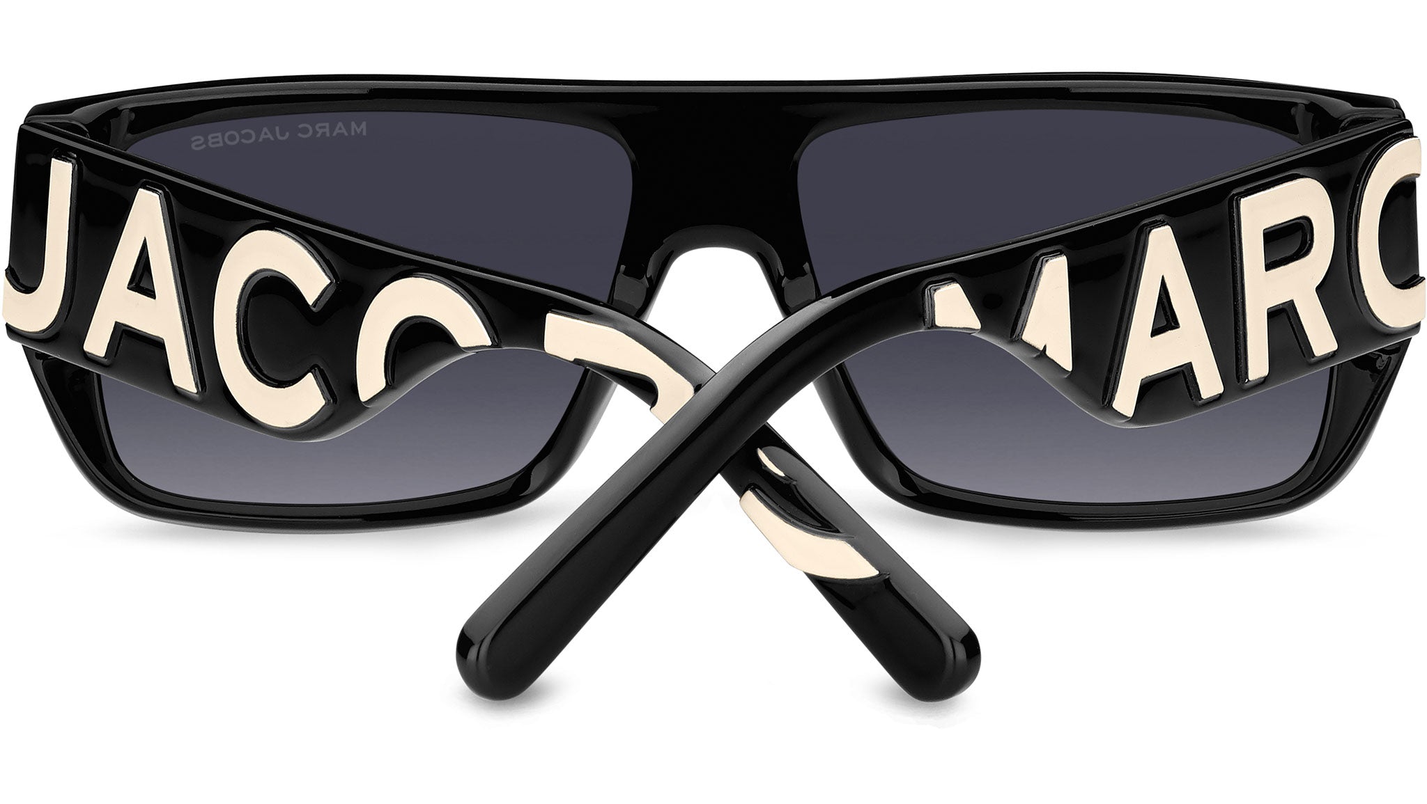 Marc Jacobs MARC LOGO 096/S 80S 9O Sunglasses Black White  display picture 3