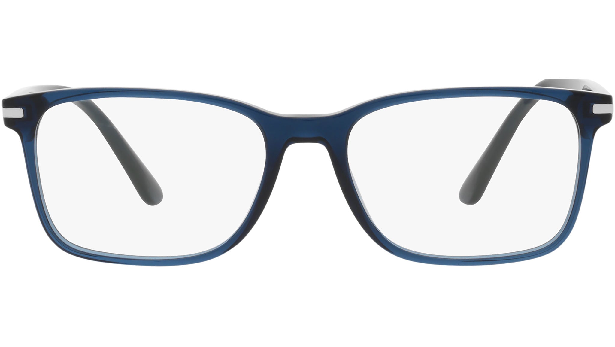 Prada Women Eyeglasses Blue Crystal Square Unisex PR14WV 08Q1O1 BRAND NEW Prada PR14WV Rectangle Eyeglasses main image 3